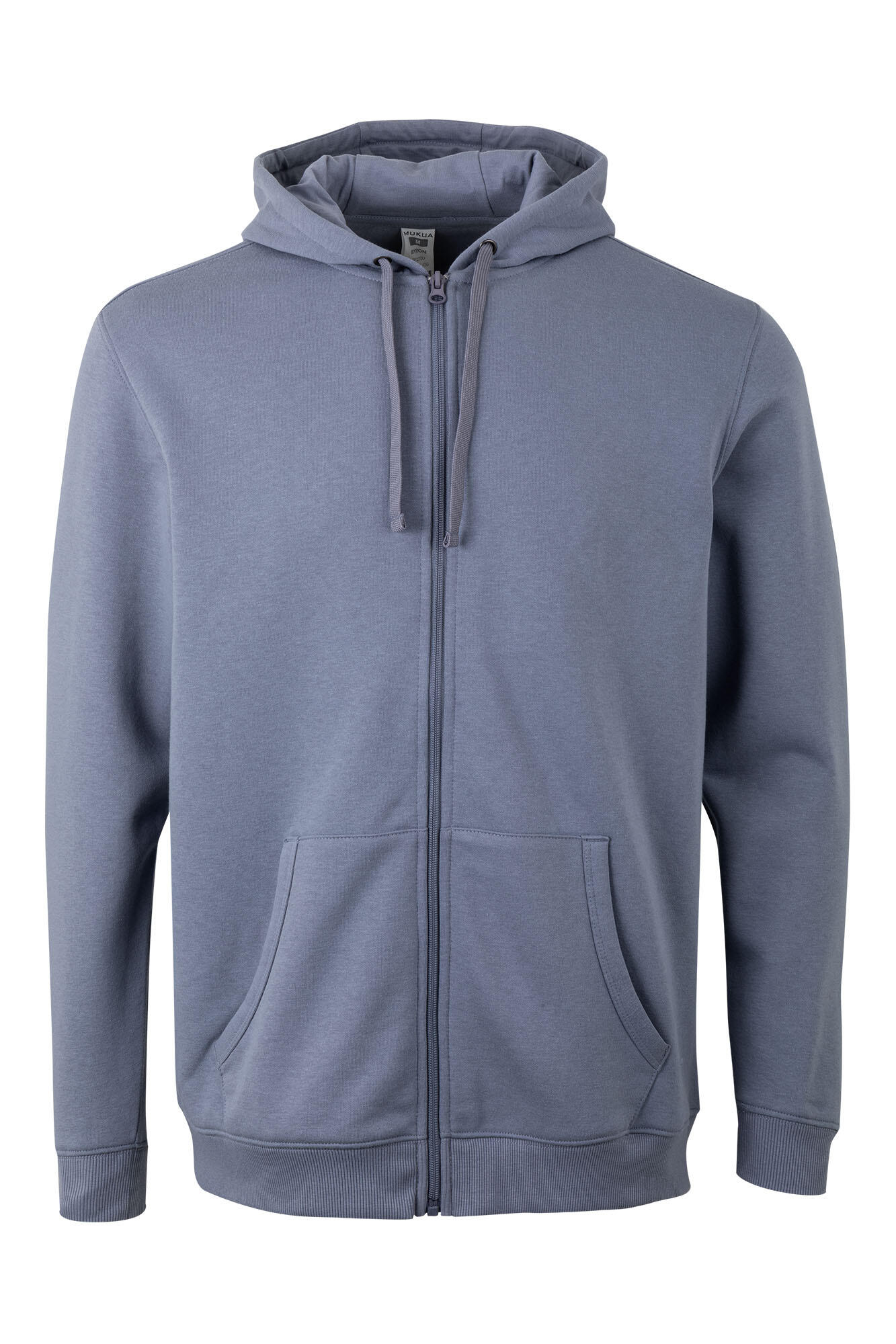 Sudaderaunisex cremallera y capucha byron mukua - blue fog - talla m