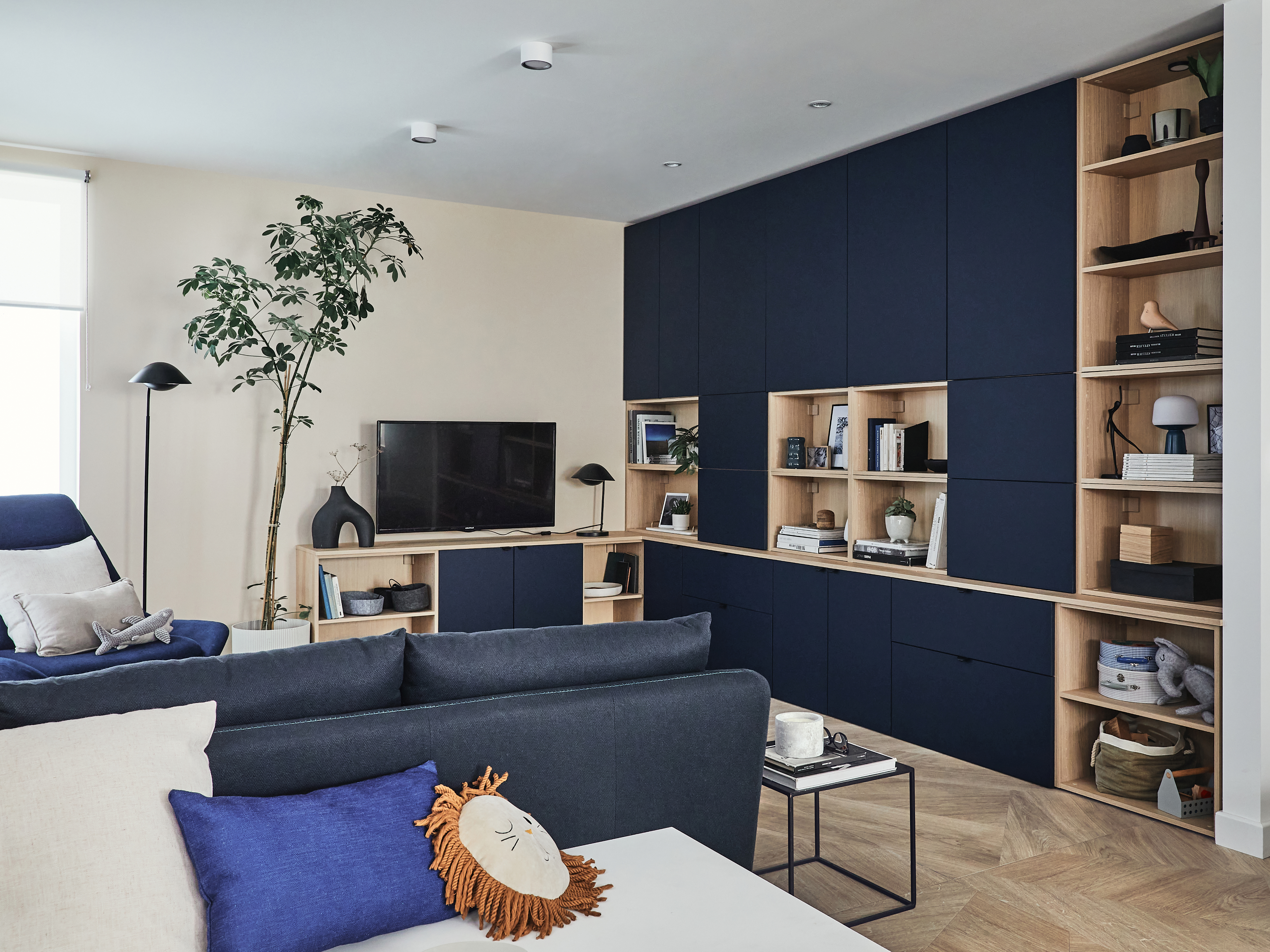 evo'm bleu meuble tv