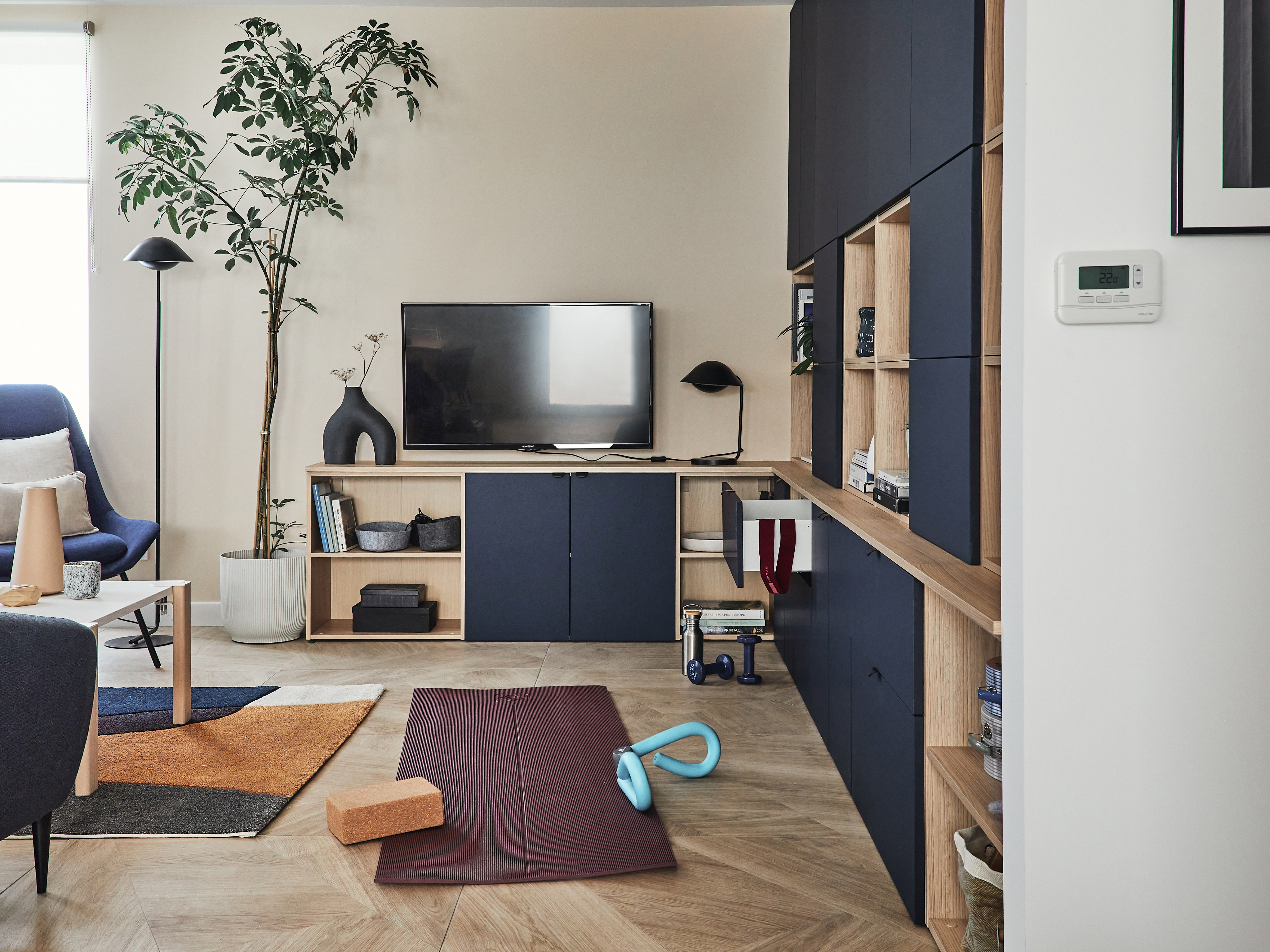 Móvel inferior Spaceo Evo'M 80x38x64 cm carvalho - 2