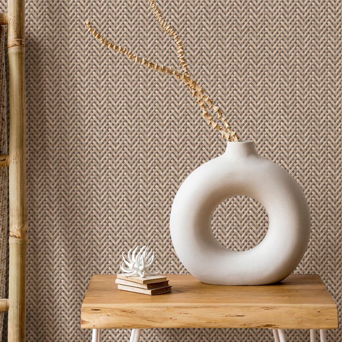 Papel pintado estilo japandi