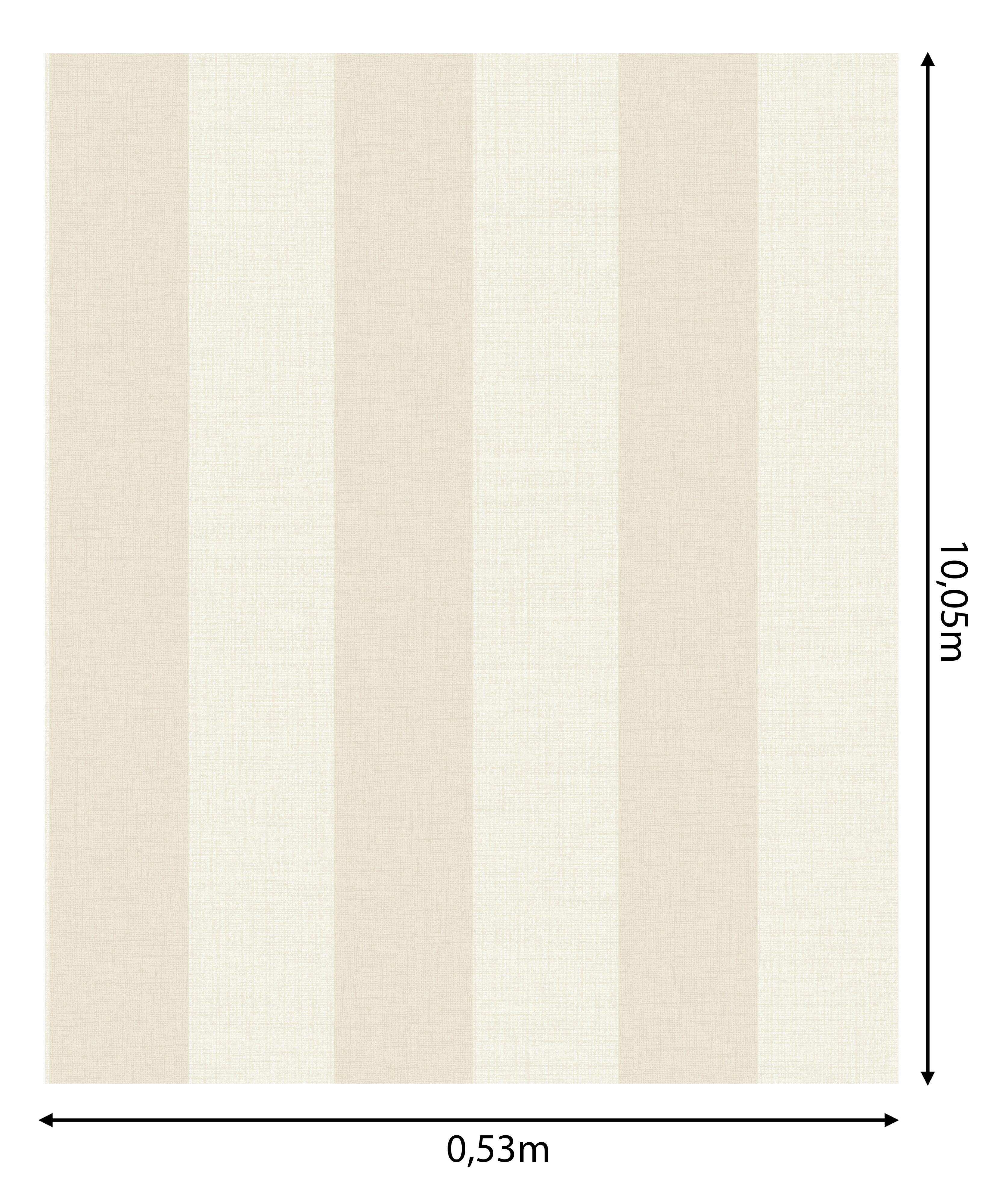 Papel de parede listado bege - 7