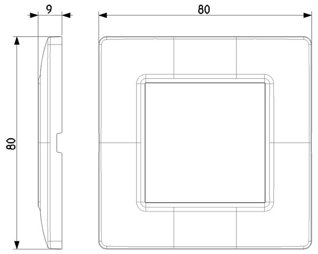 Vimar Serie Piatto – Placca 1 Modulo Reflex Zaffiro