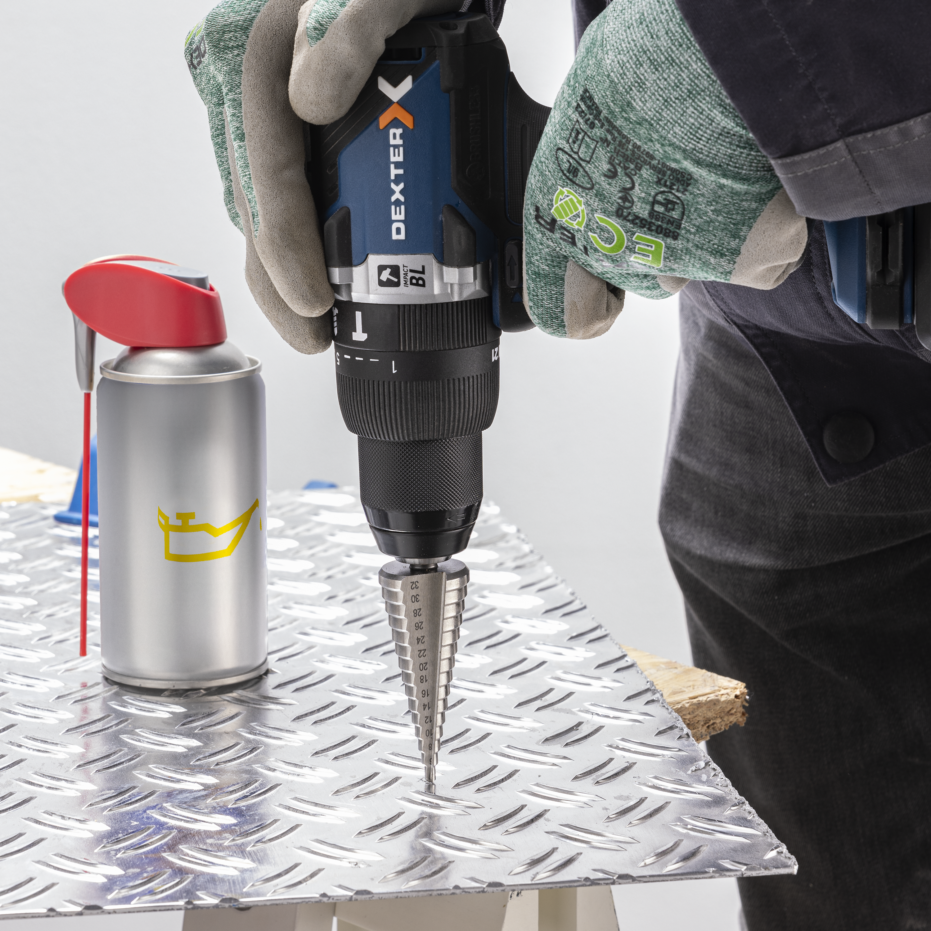 Broca escalonada HSS para metal 4-32 mm Dexter - 7