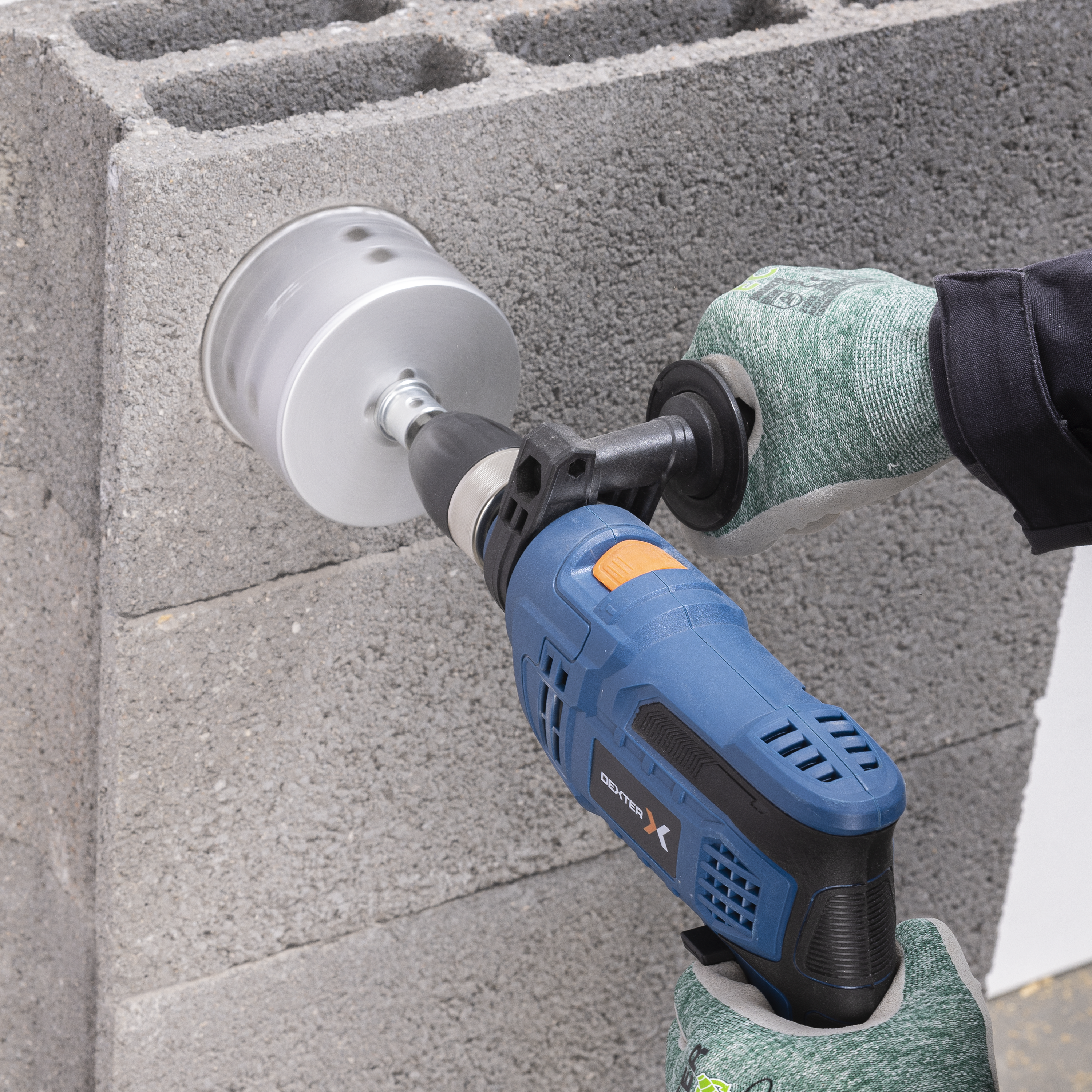 Kit DEXTER Taladro percutor+Bolsa+brocas - 5