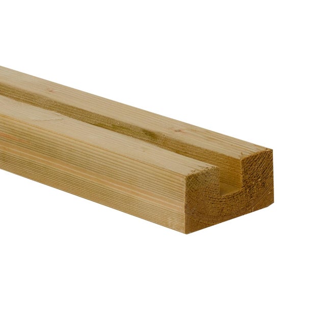 DEMI POTEAU 1R22 45X90X2400 PIN CL4 VERT