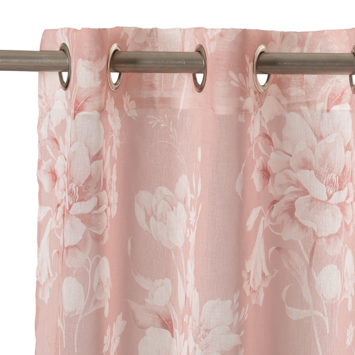 Tenda Oscurante Rosa Antico 140x240 Cm - Con 8 Occhielli Metallici, Poliestere, Collezione Floppy - Foto 8