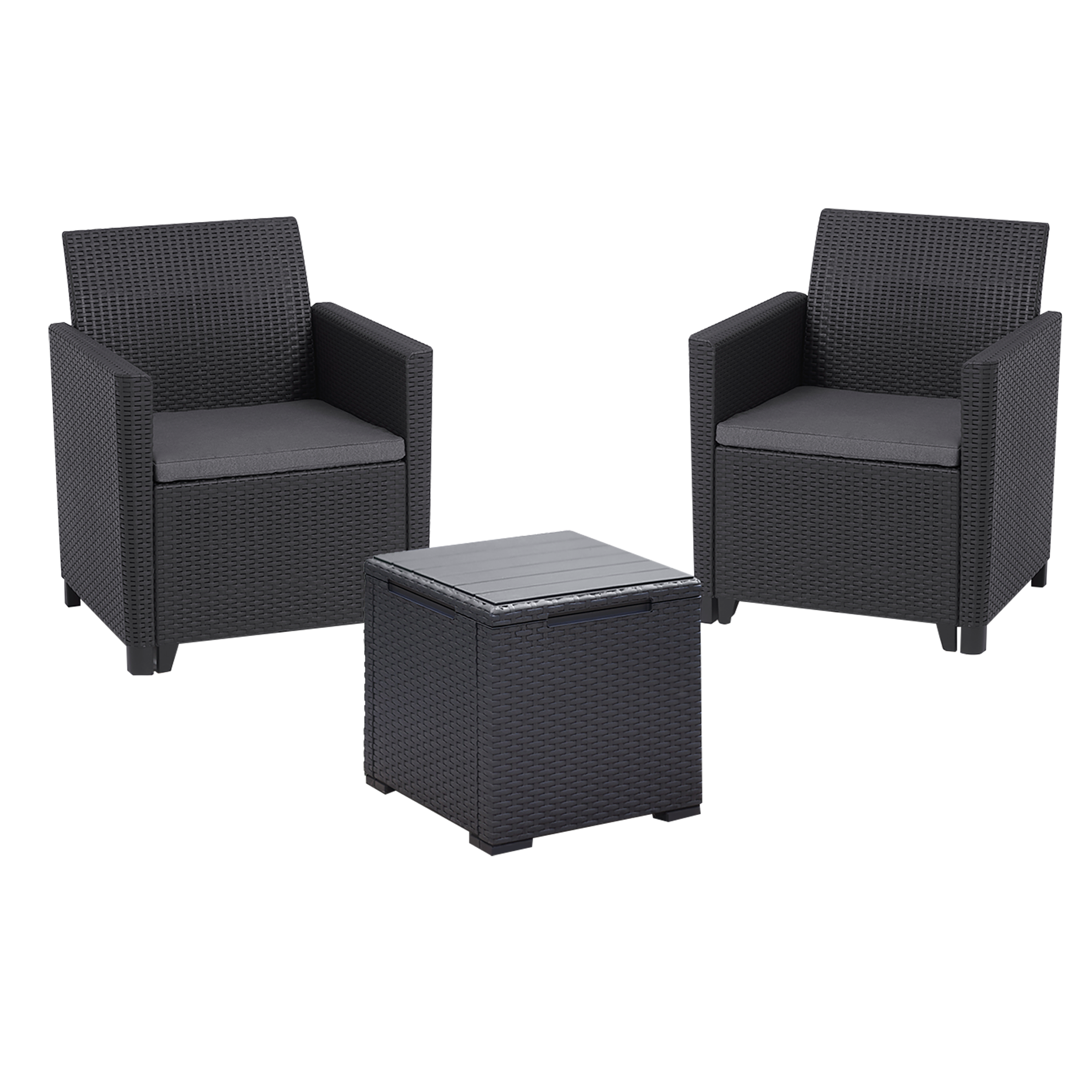 Meble ogrodowe Marie zestaw antracytowe Keter