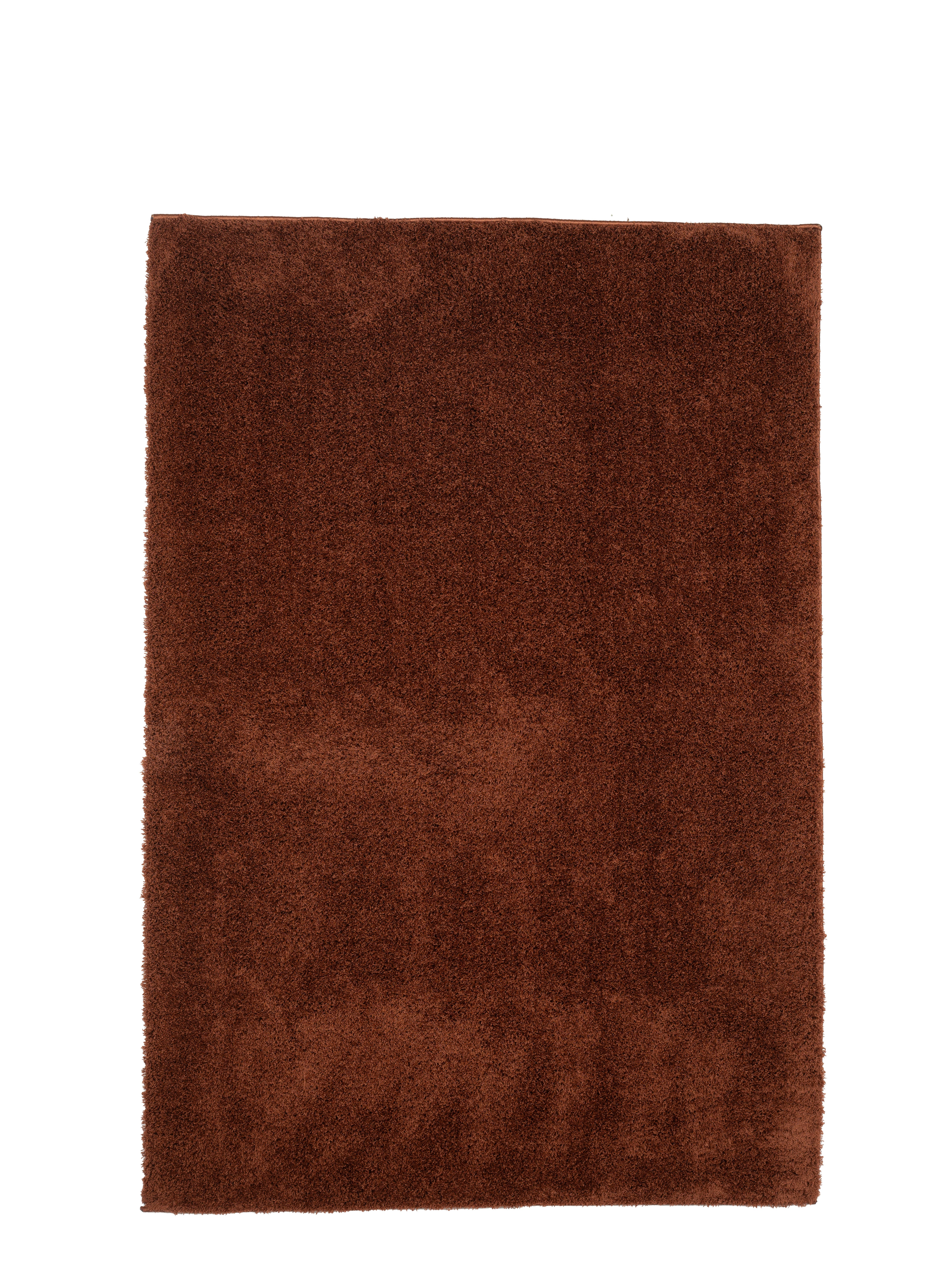 Alfombra poliéster pelo largo blizz terra 120x170cm