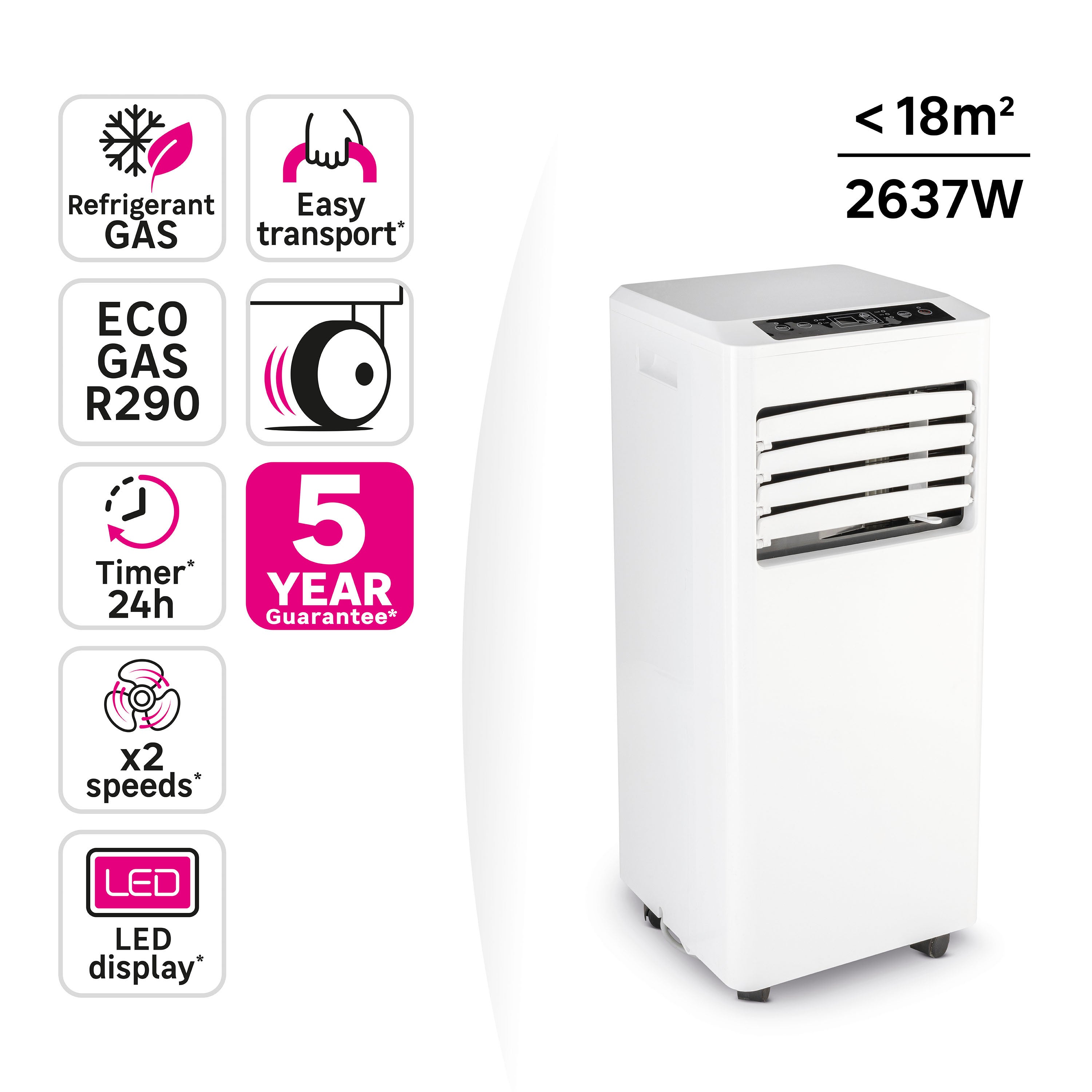 Ar condicionado portátil Equation COOL9K2 9K BTU só frio, até 20m² - 8