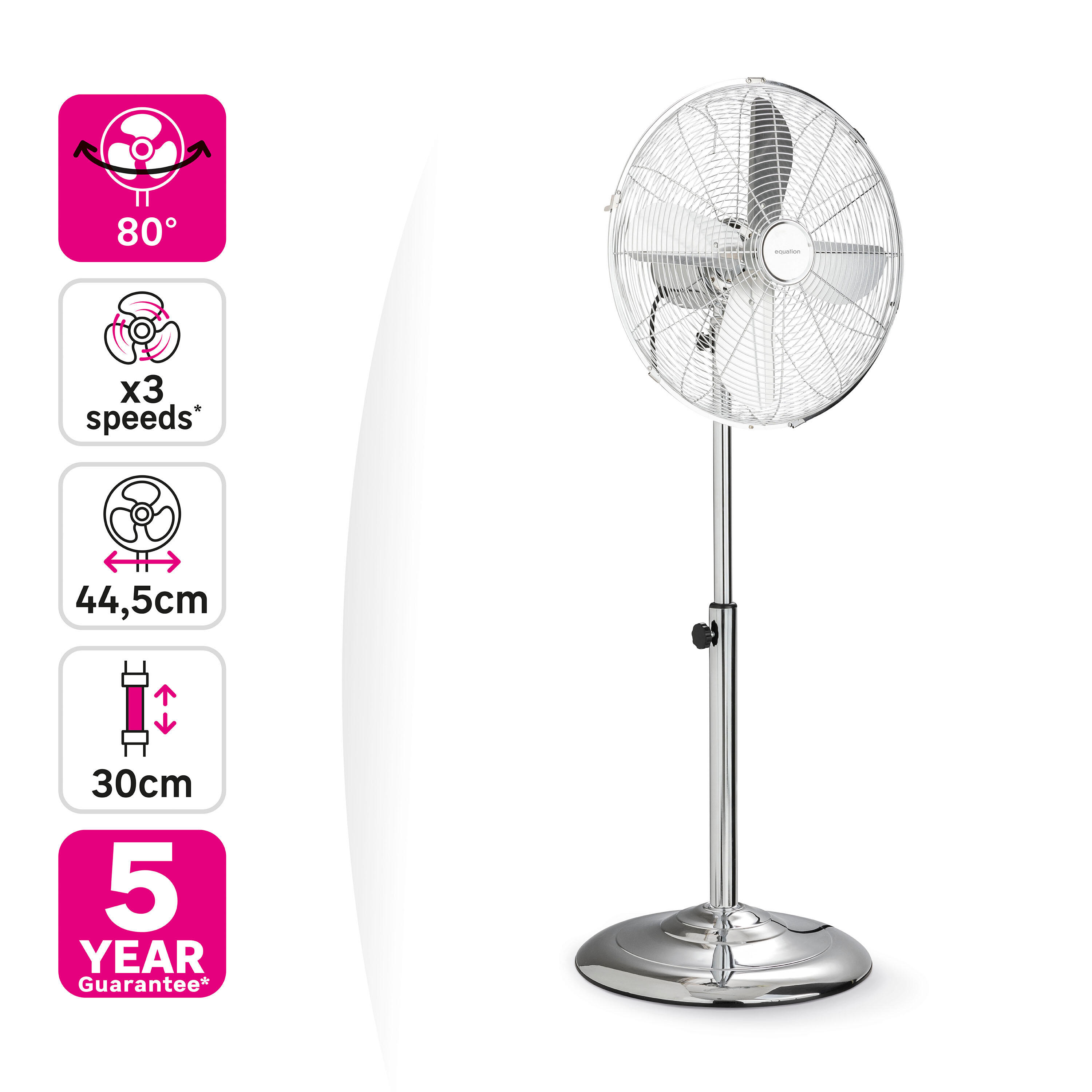 Ventoinha de pé Equation cooma4 50w 40cm ni - 8
