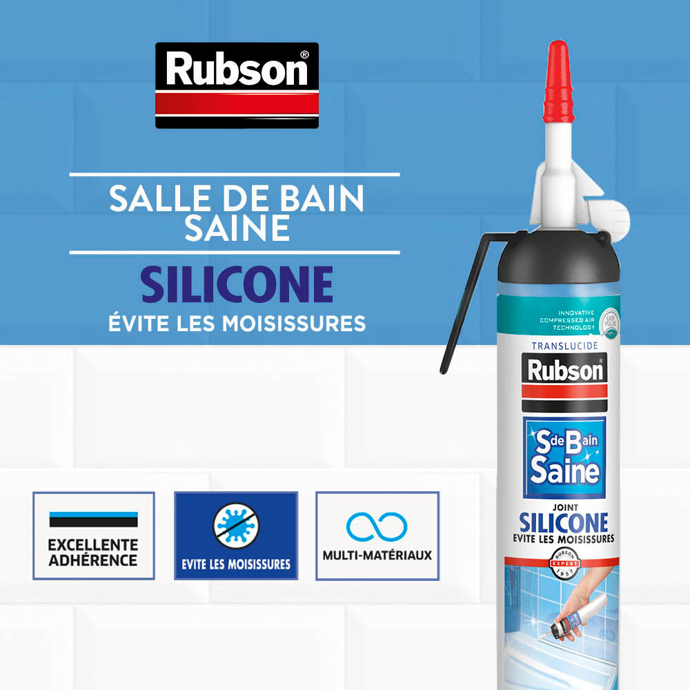 Silicone RUBSON blanc 200 ml Salle de bain saine - 2