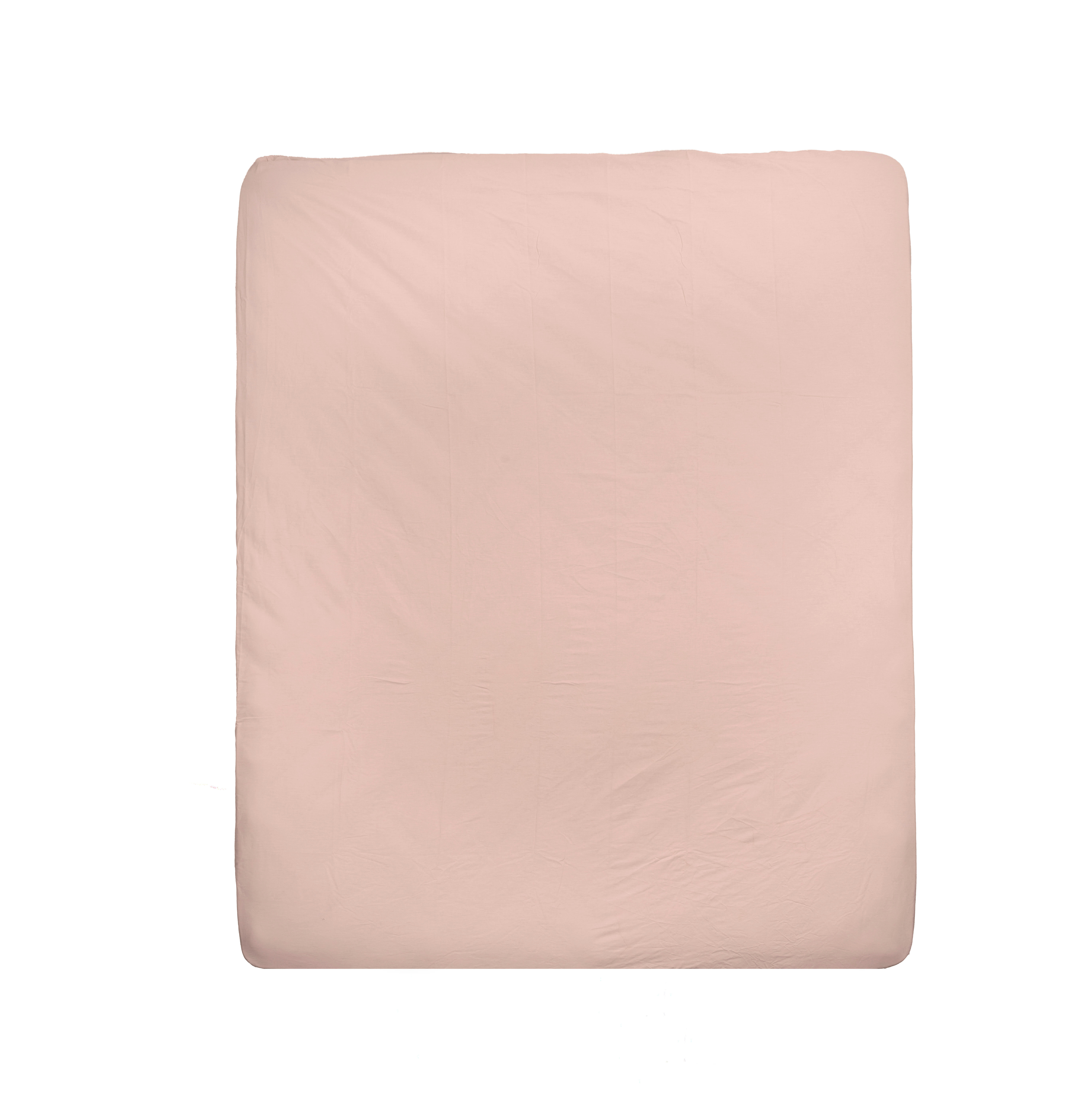 Sábana bajera con elástico Esencial algodón 144 hilos rosa palo 90x200 para cama 90 cm - 3