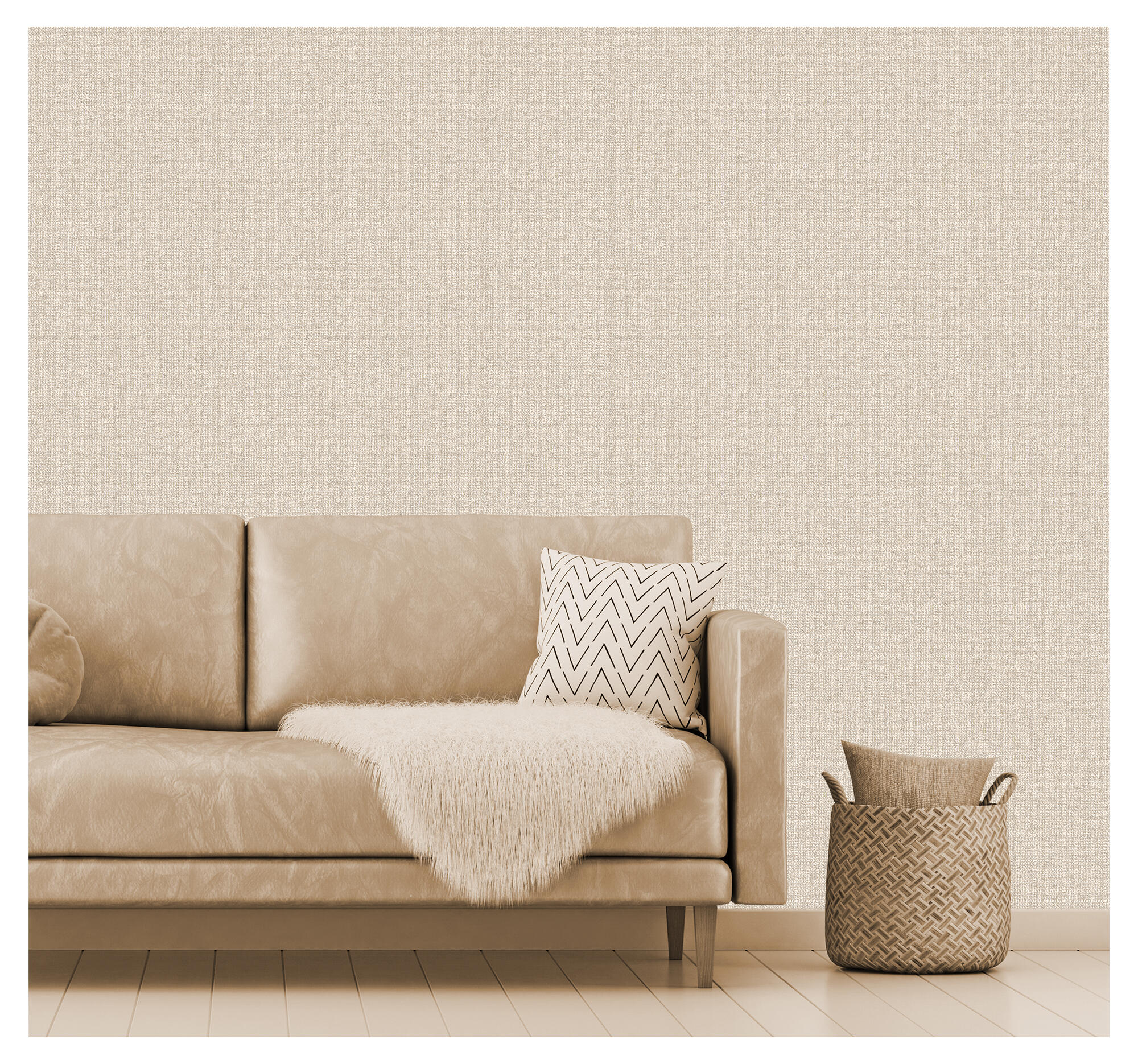 Papel pintado vinilo aplicación cola en pared textura beige did 53cmx10m lavable apto para cocinas o baños