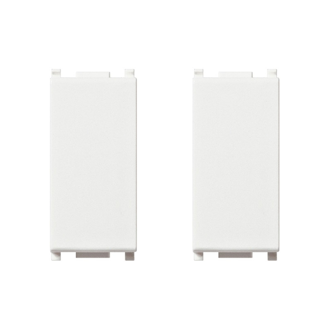 Falso polo Copriforo antibatterico 2pz VIMAR Plana bianco 2 pezzi