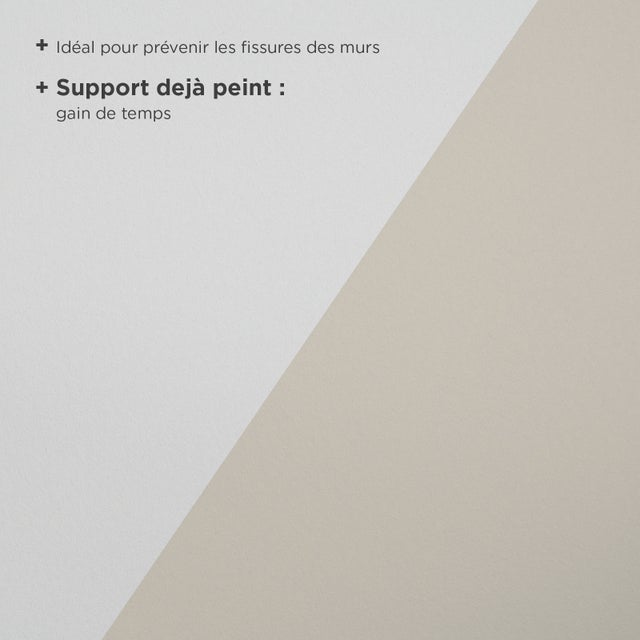 Voile de verre à peindre 190 g/m² Prépeint, l.1 x L.25 m