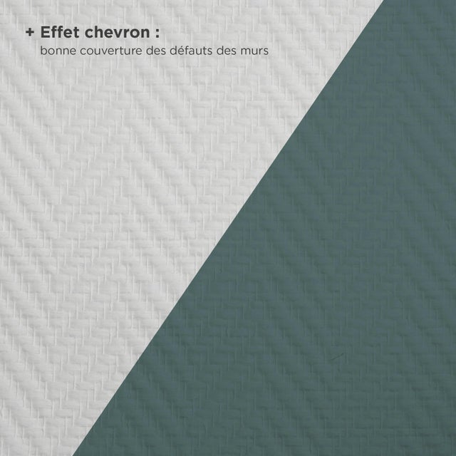 Toile de verre à peindre 145 g/m² Chevron, l.1 x L.25 m