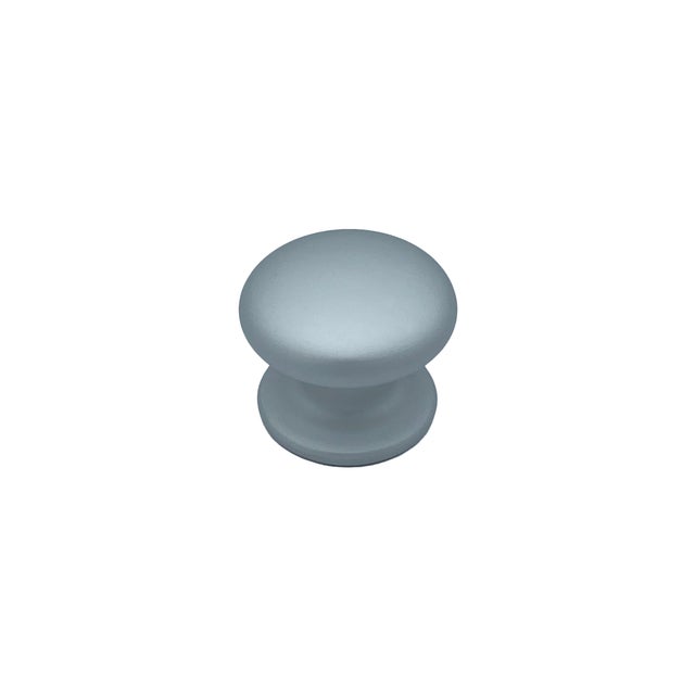 Pomolo fisso per porta SAGUATTI 173/70EB in alluminio argento satinato