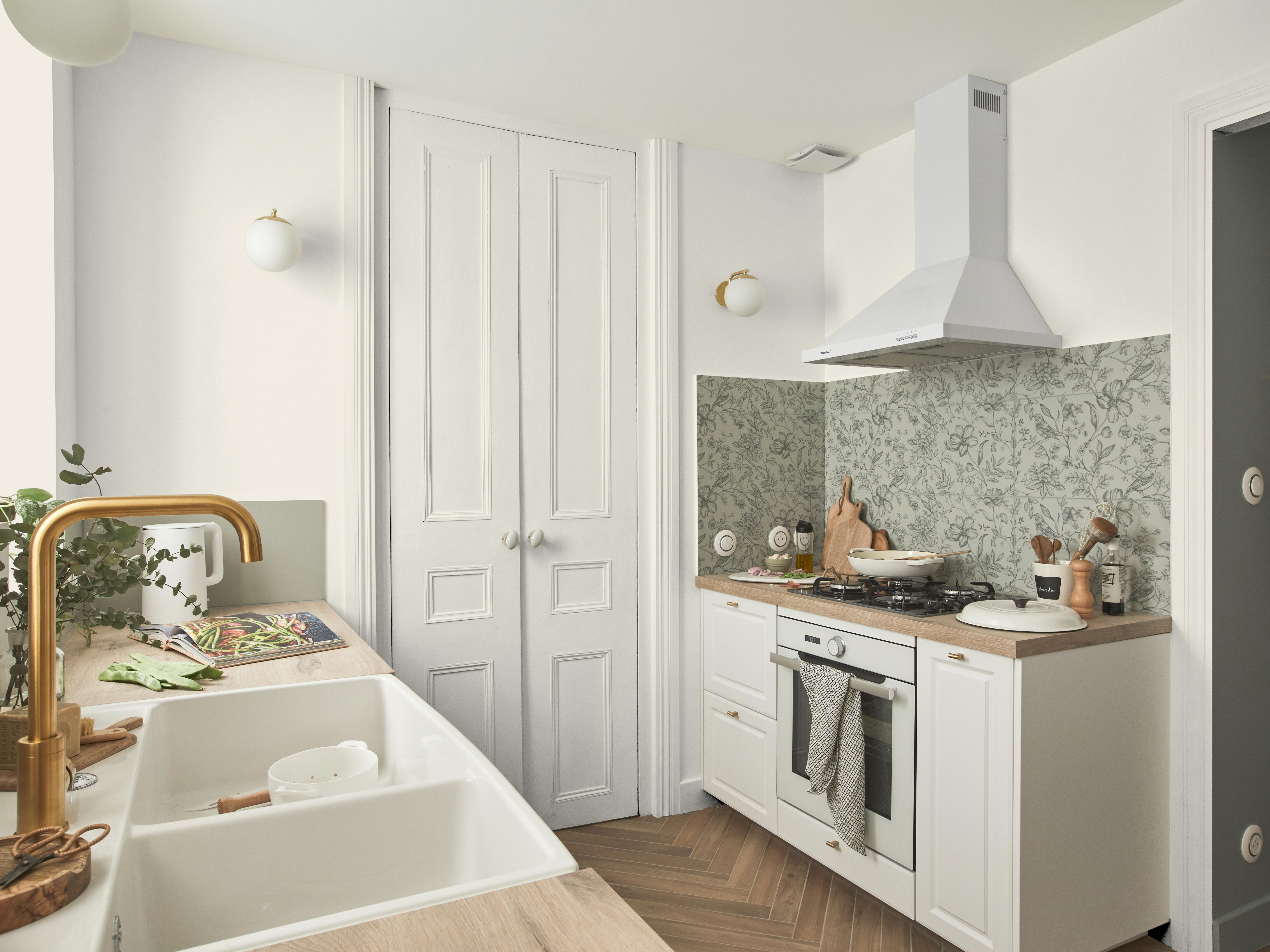 Peinture mur, boiserie cream 5 satin LUXENS Cuisine et bain 2L - 5