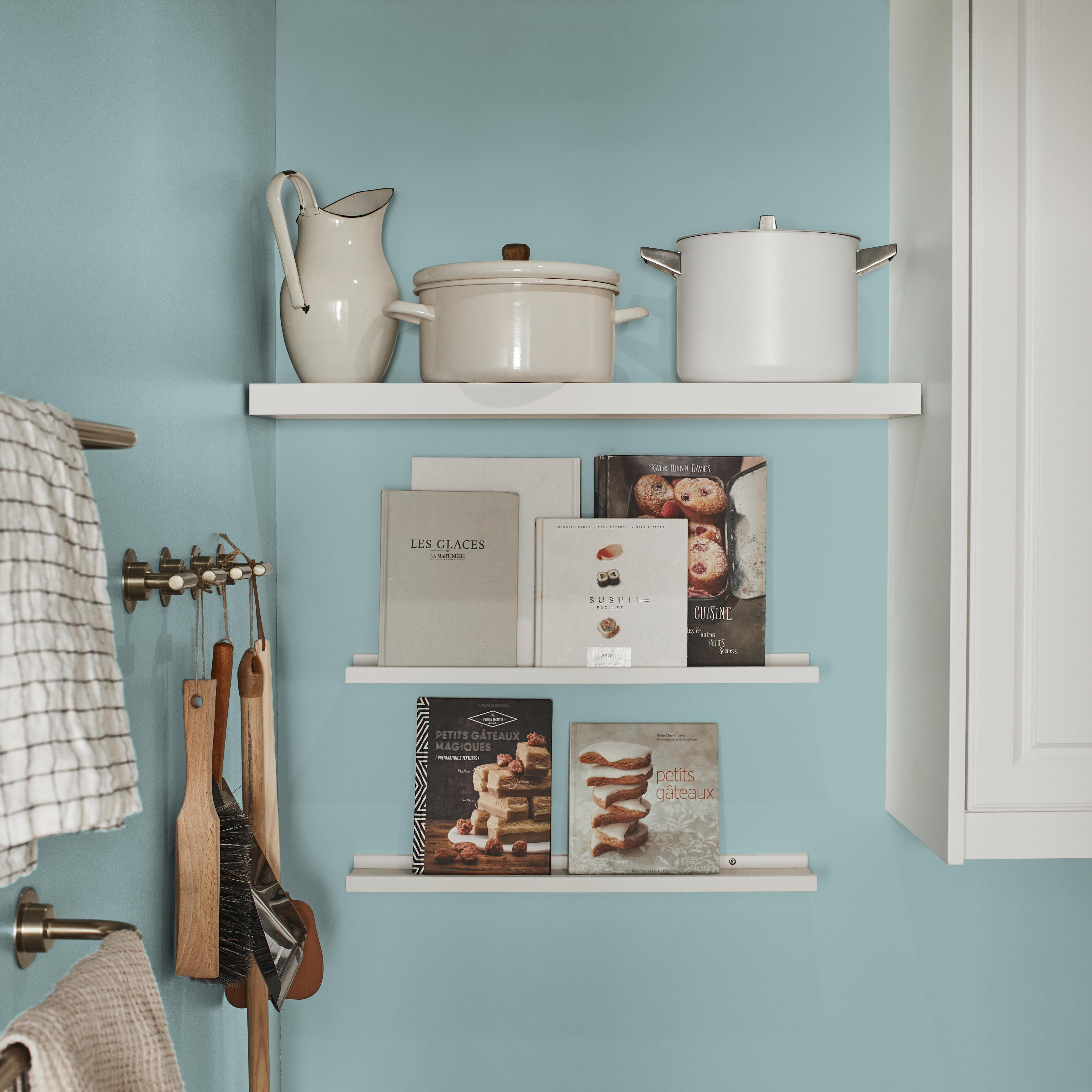 Peinture mur, boiserie celadon 4 satin LUXENS Cuisine et bain 0.75L - 4