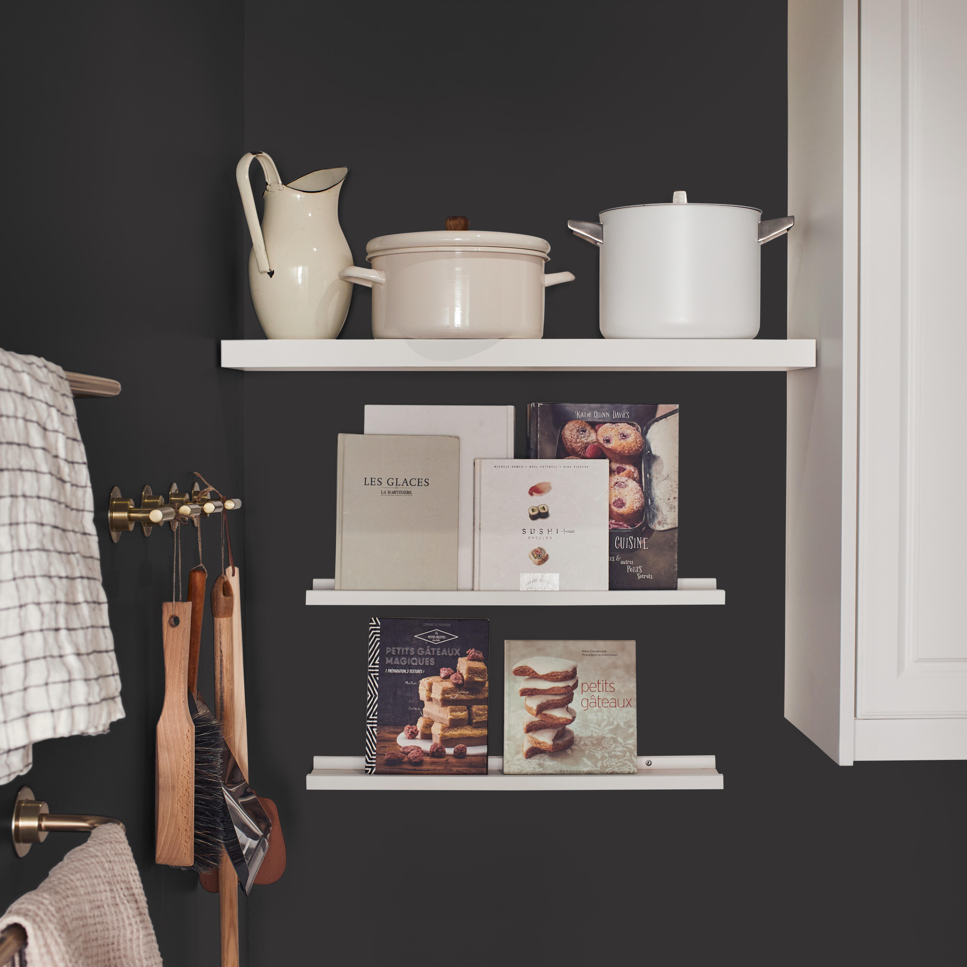 Peinture mur, boiserie noir satin LUXENS Cuisine et bain 0.75L - 4