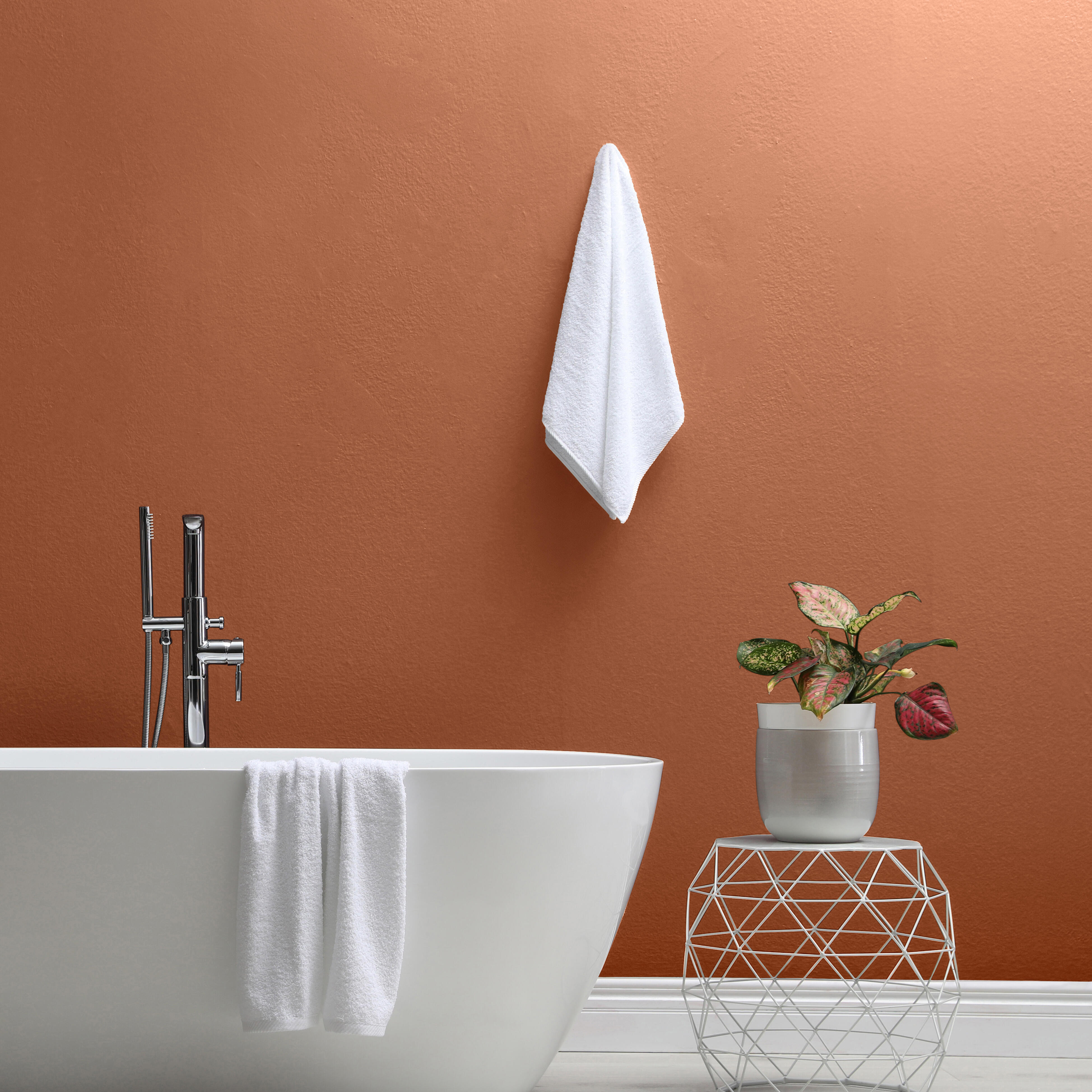 Peinture mur, boiserie cotta 4 satin LUXENS Cuisine et bain 2L - 5