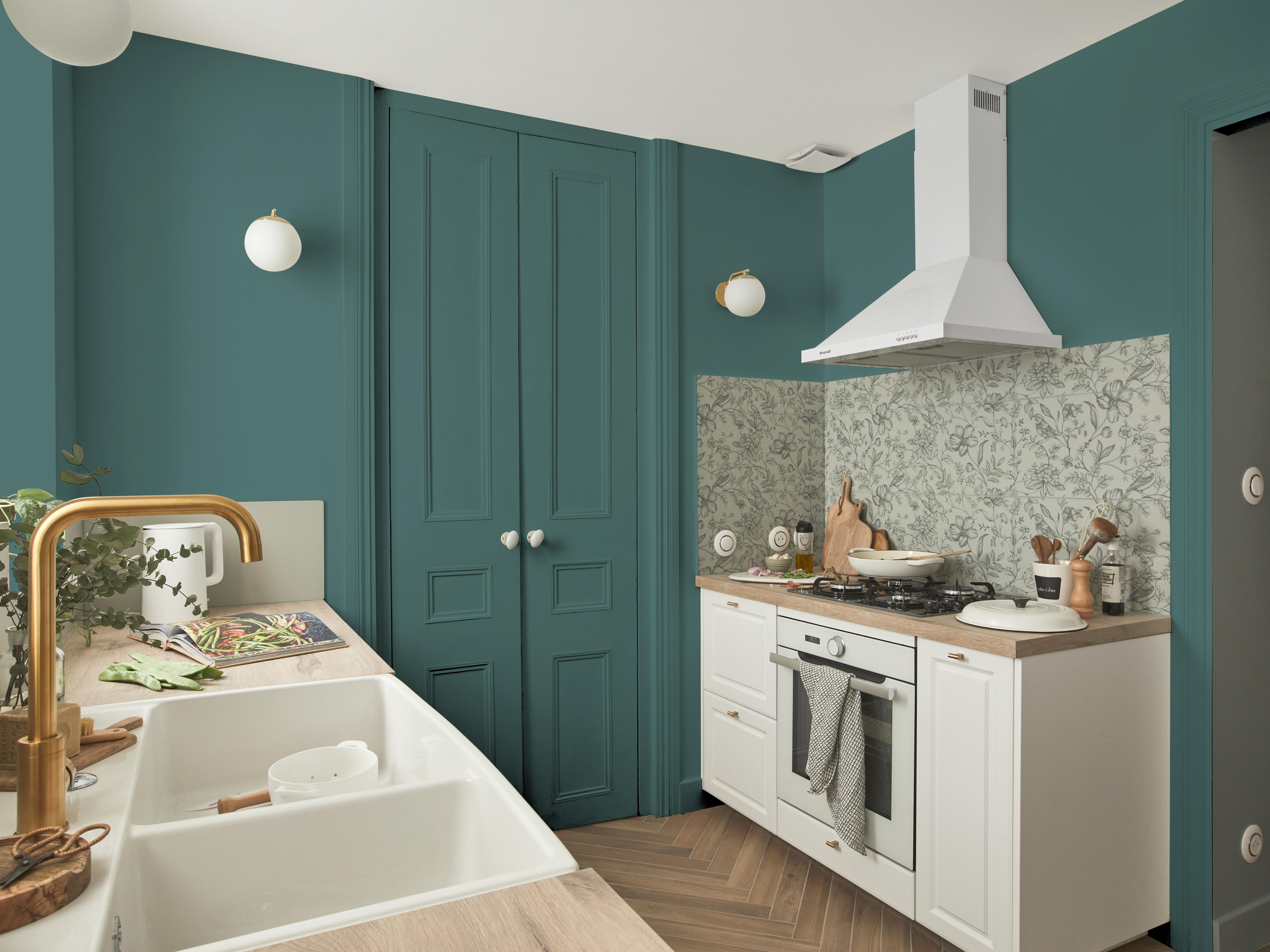 Peinture mur, boiserie laguna 2 satin LUXENS Cuisine et bain 2L - 6