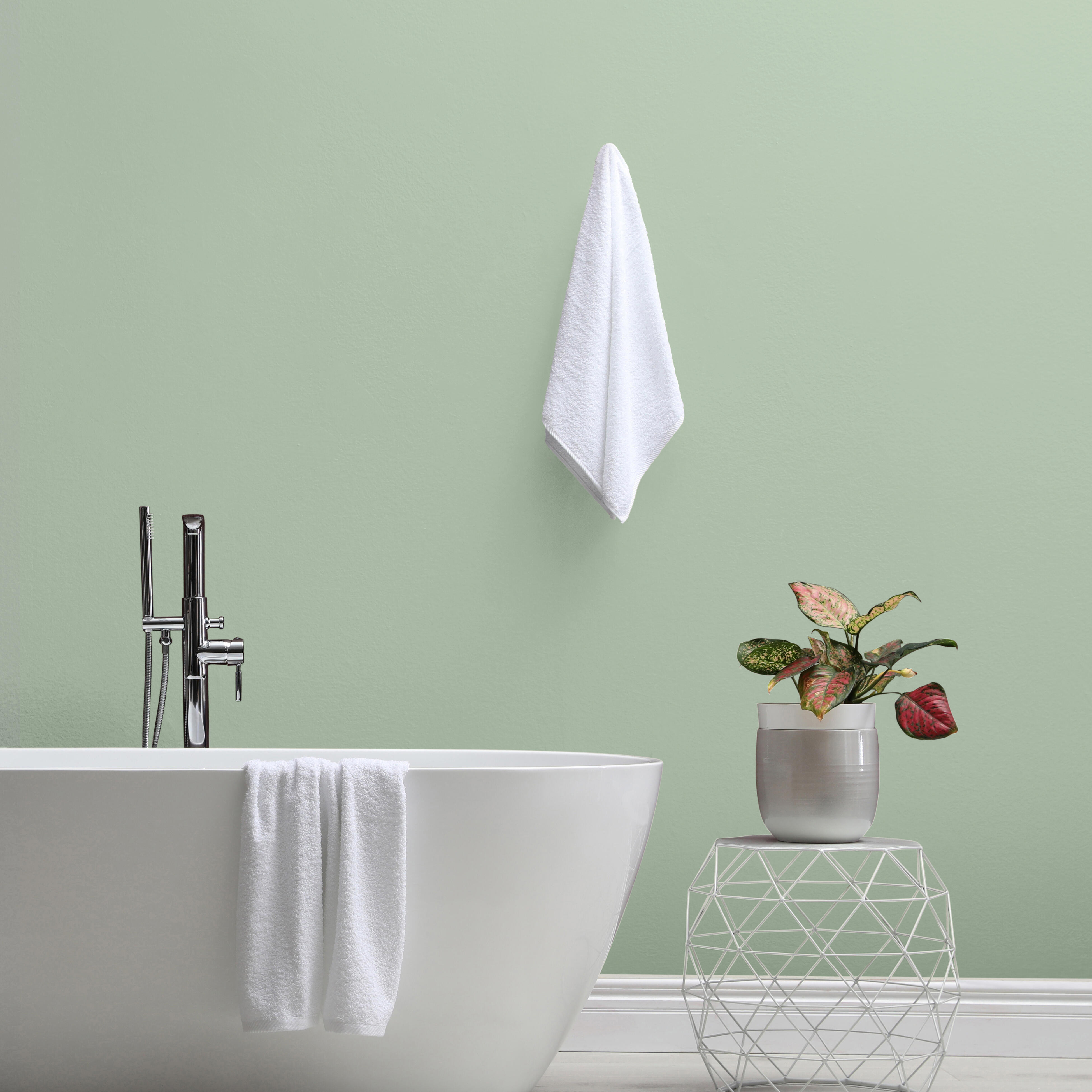 Peinture mur, boiserie sage 5 satin LUXENS Cuisine et bain 2L - 5