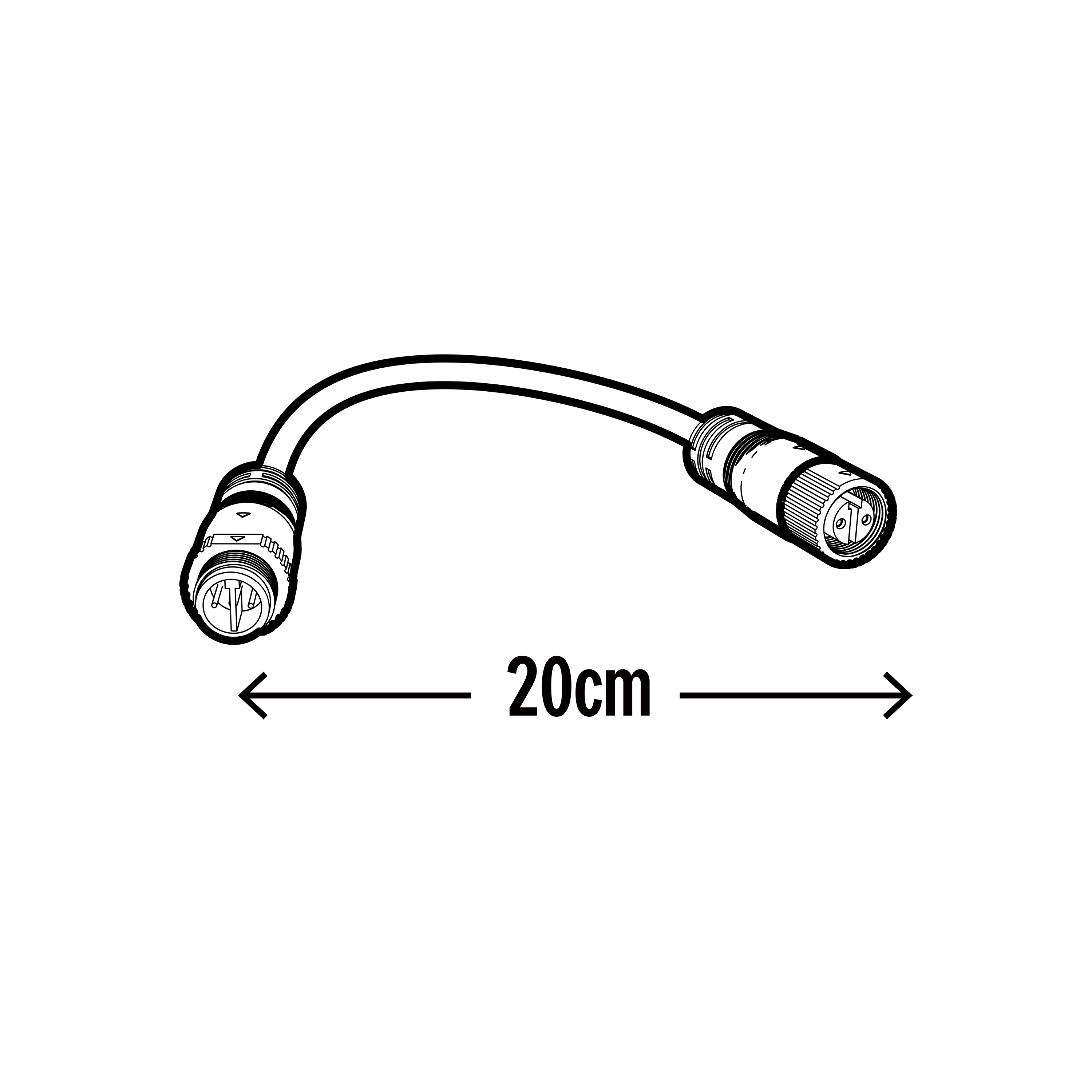 Connecteur 20 cm pour Ruban LED Flexout 4000 Kelvins blanc neutre INSPIRE - 3