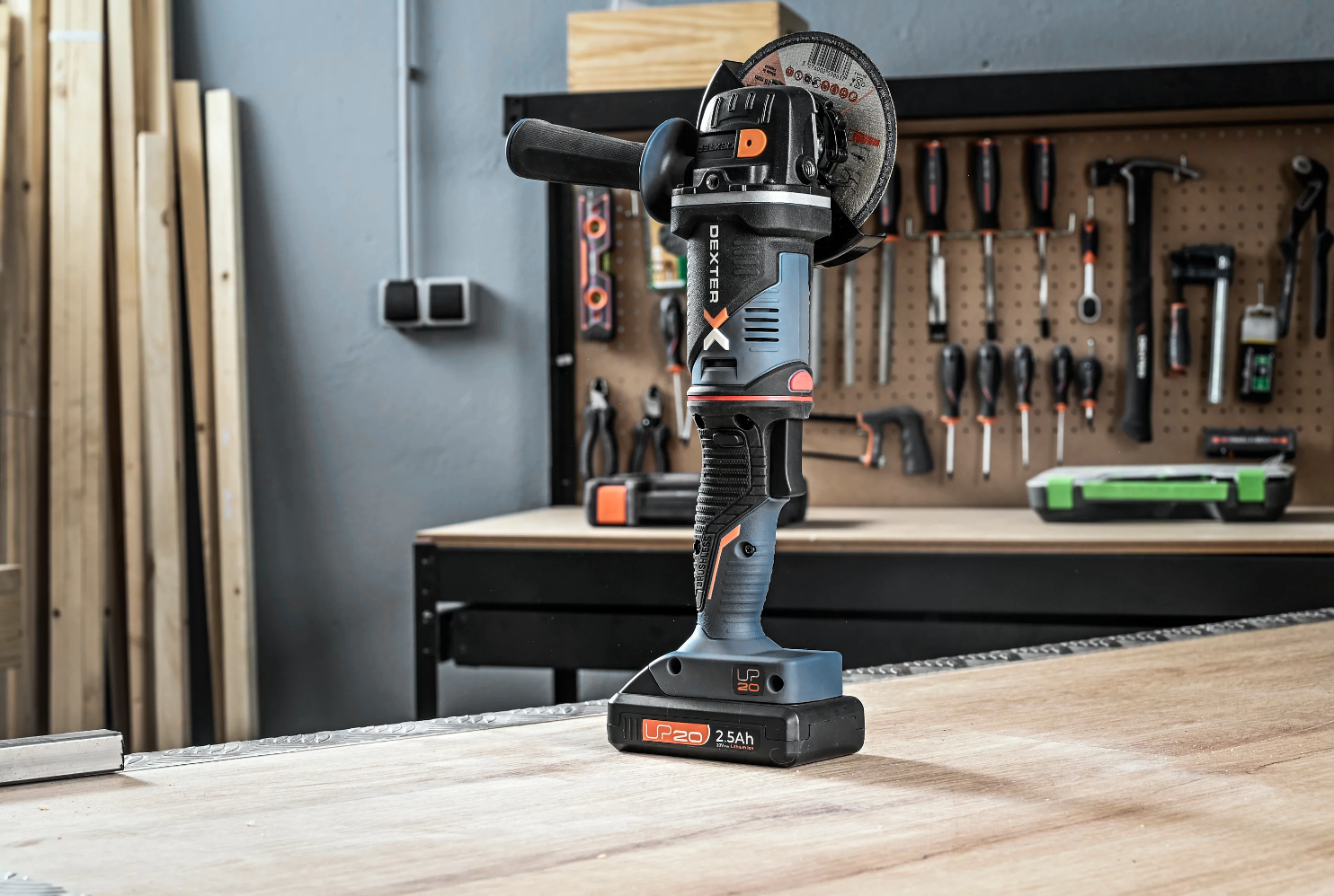 Meuleuse d'angle sans fil 125 mm DEXTER Up20 brushless 20vag3-125bl.1 ...