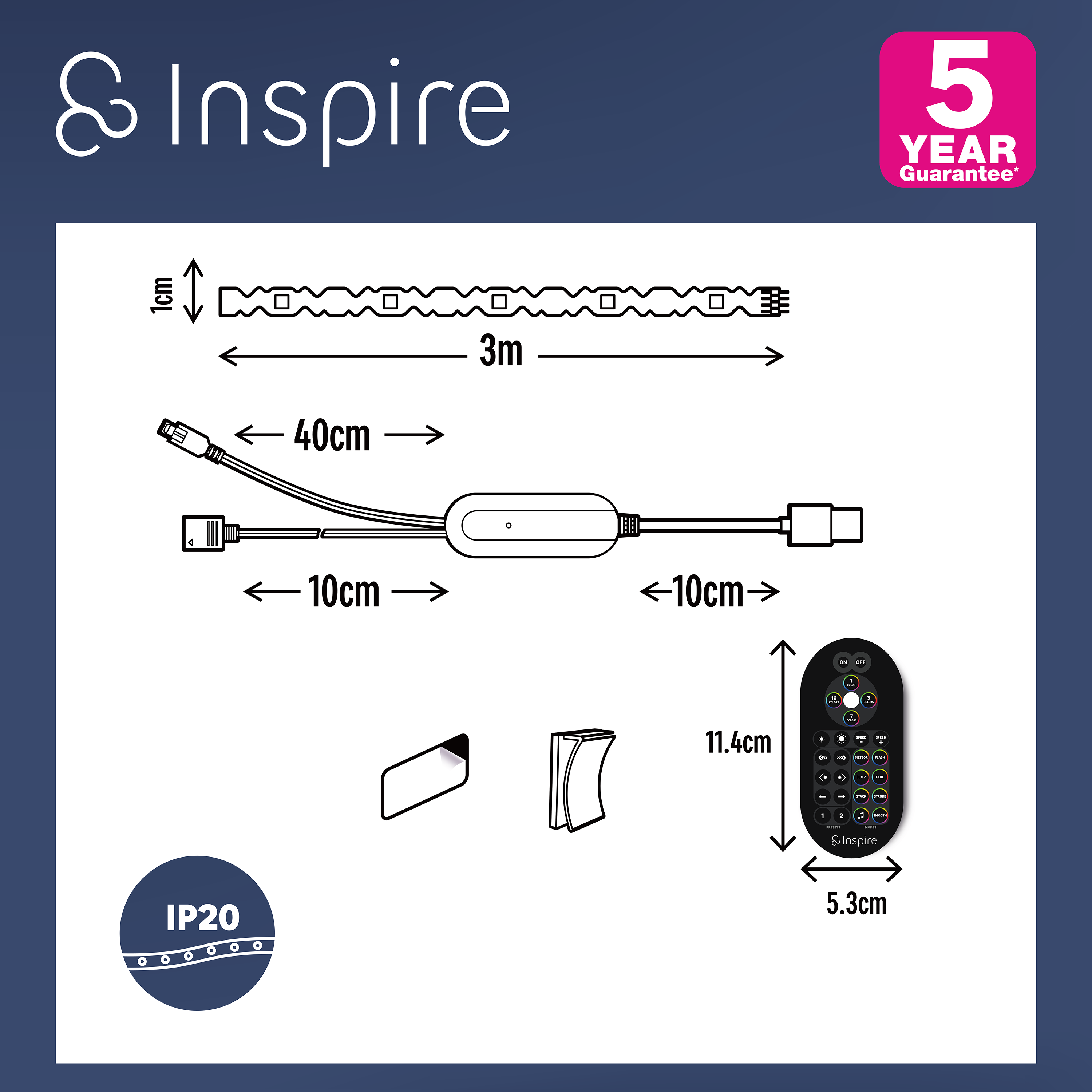 Taśma LED Raka elastyczna RGB Inspire - 7