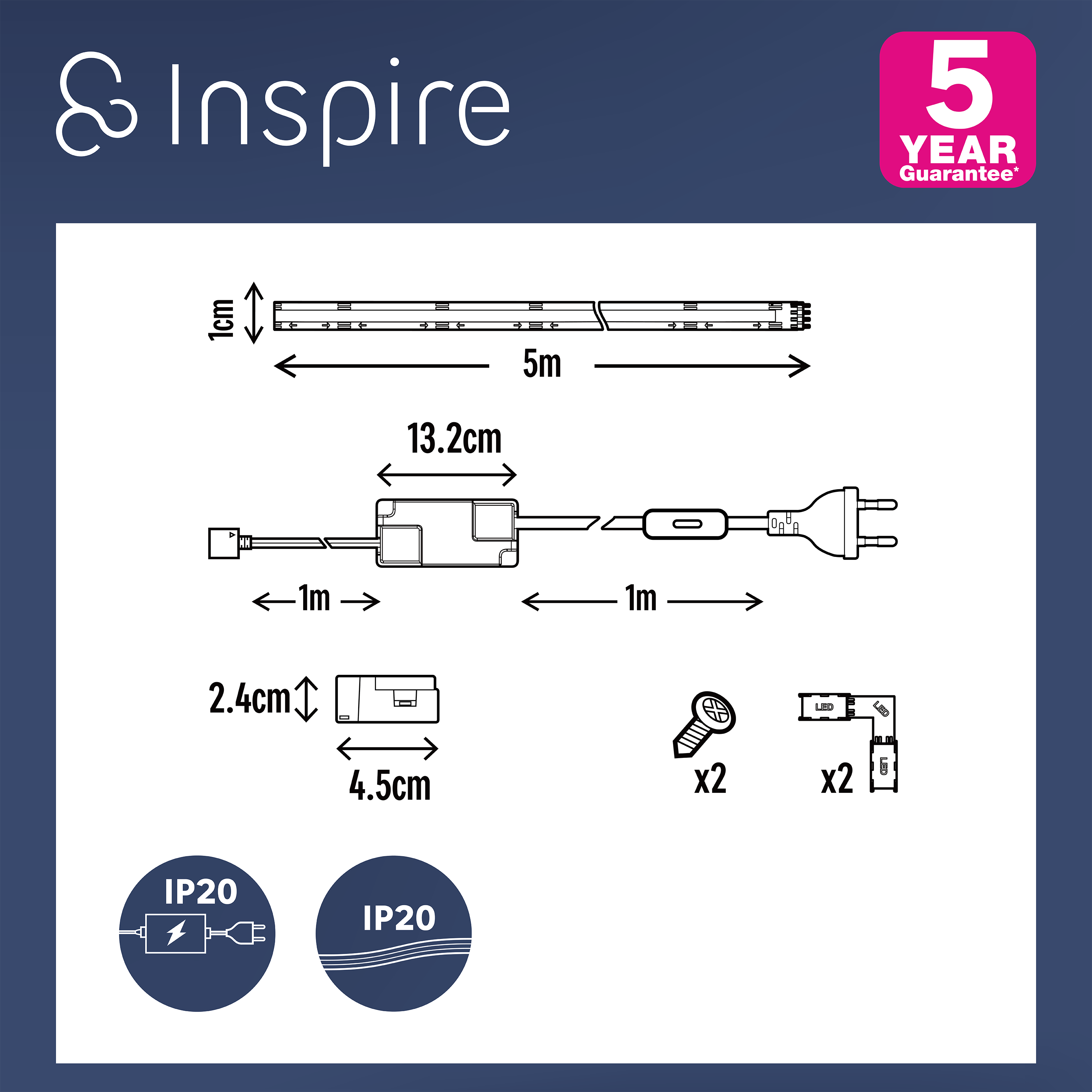 Taśma LED Cob Cutflexi 5 m IP20 Inspire - 7