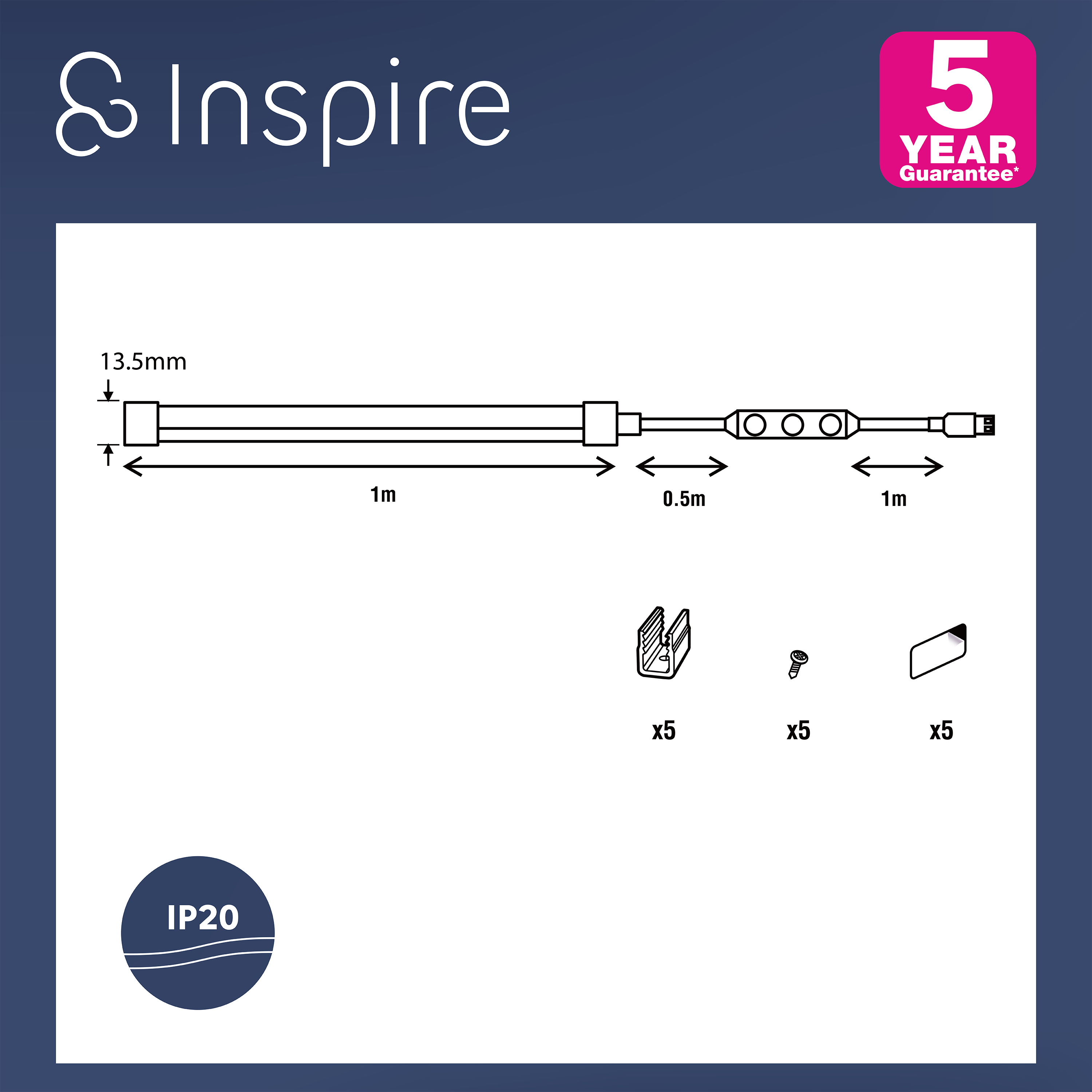 Kit Fita LED INSPIRE KISKI 1M IP20 MULTICOR - 14