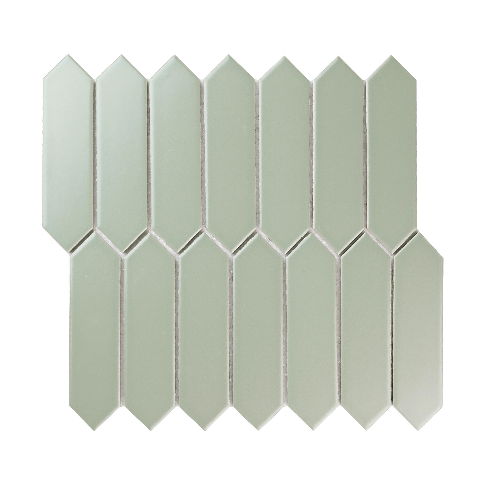 Mosaïque mur / sol Orom porcelaine vert 28.4 x 26.6 cm ARTENS - 6