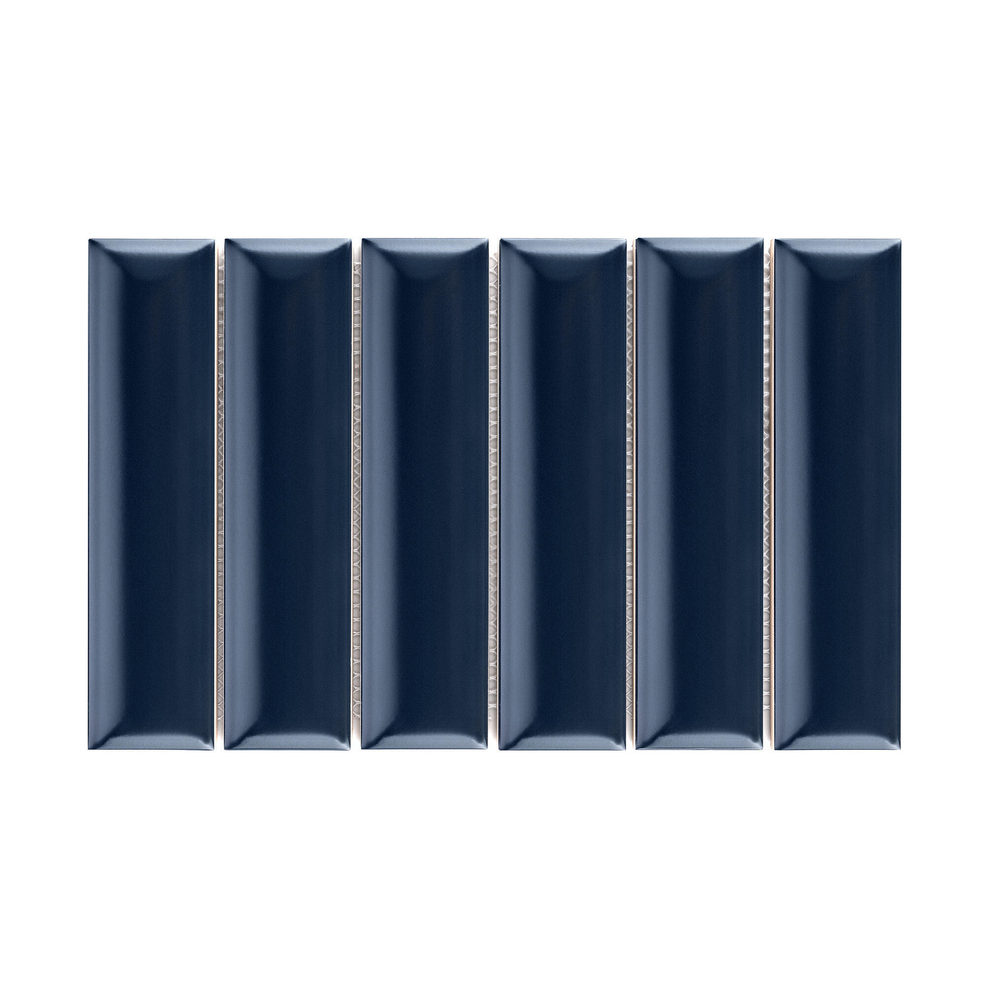 Mosaico in ceramica Bump blu opaco L 31.5 x L 20cm x Sp. 13 mm - 6