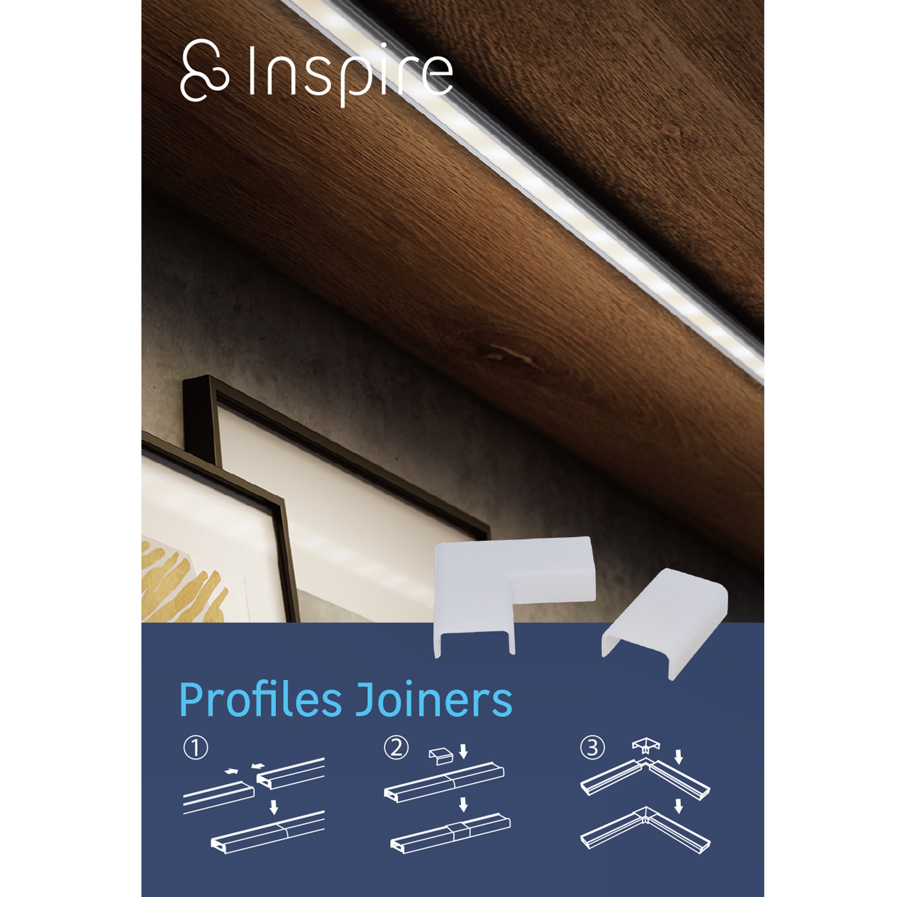 Lot 2 connecteurs pour profilé plat pour ruban LED Cutflexi INSPIRE - 4