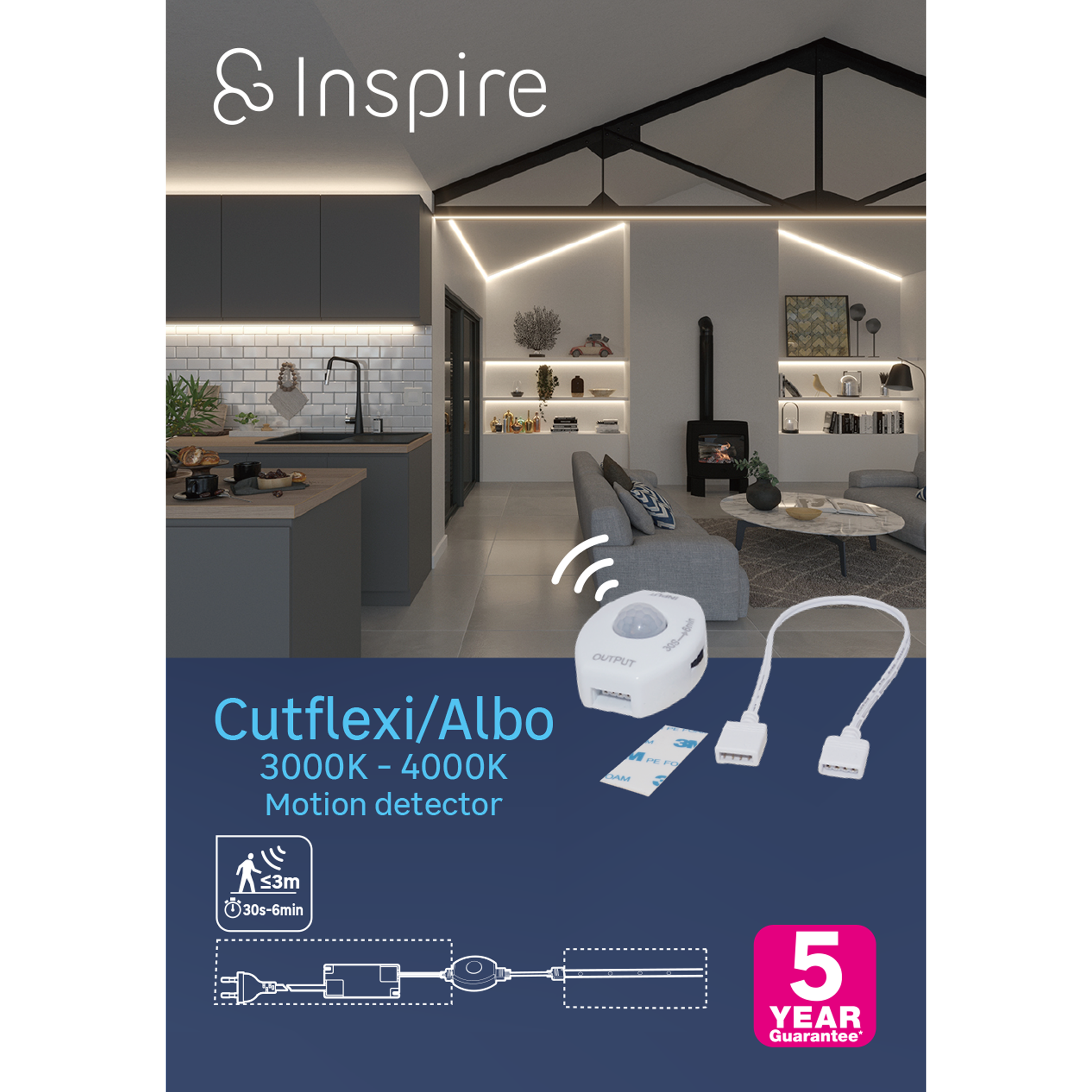 Czujnik ruchu do taśm LED Cutflexi Inspire - 4