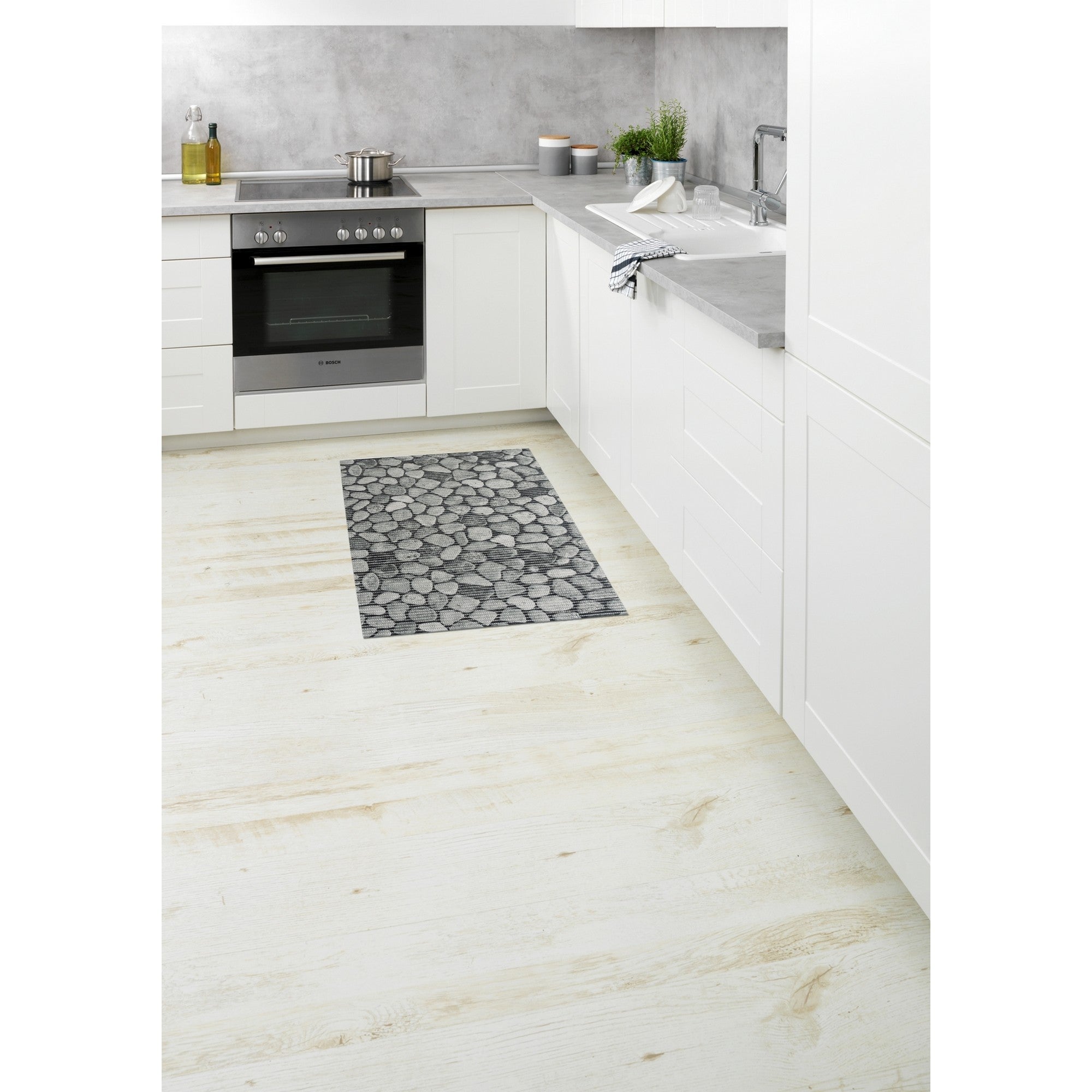 Alfombra antideslizante Softfoam gris 50x80 cm - 2
