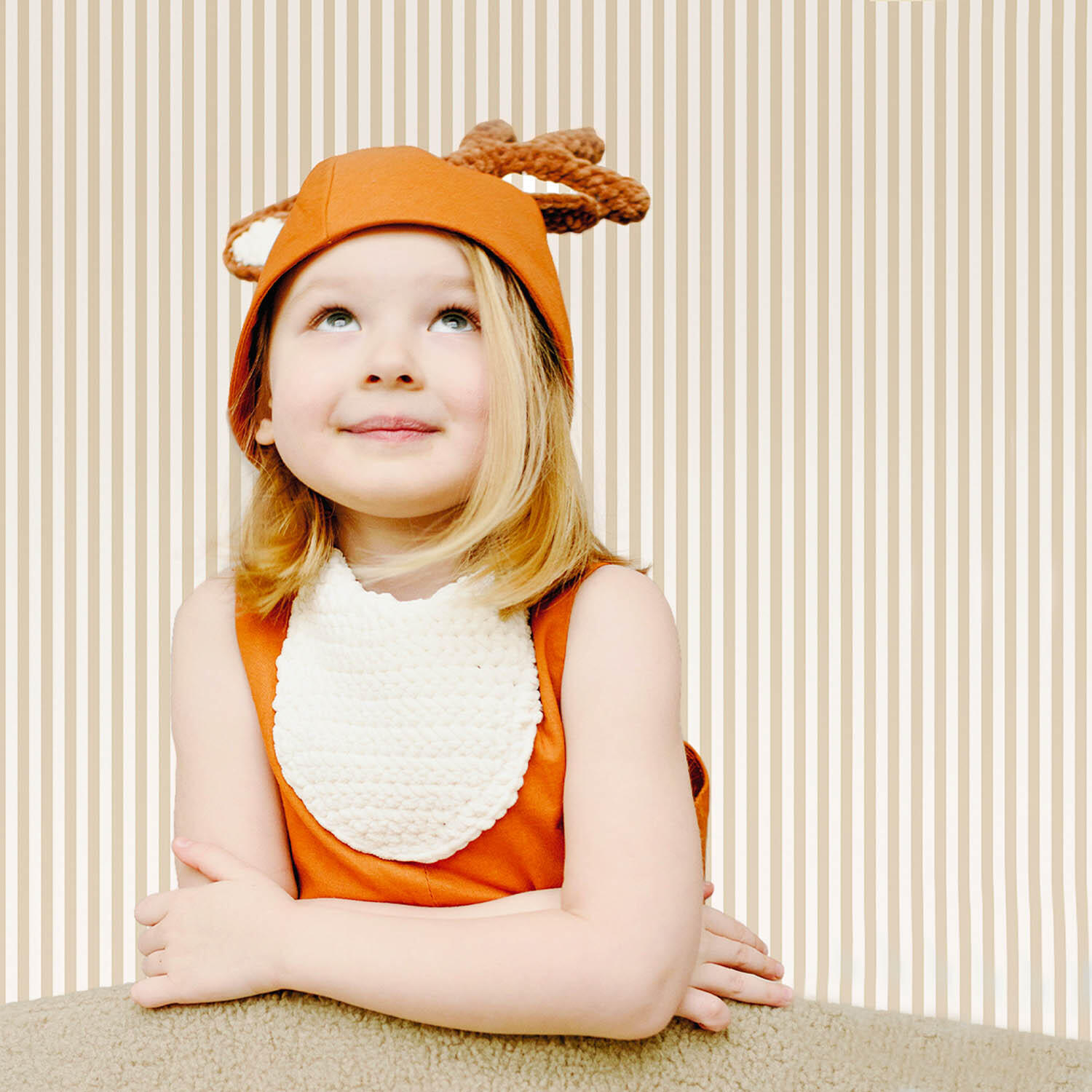 Papier peint intissé Babyland rayure beige Leroy Merlin