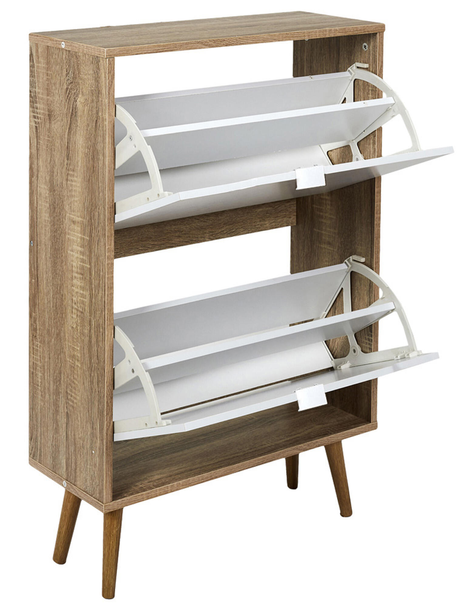 Sapateira 2 gavetas madeira branco 91,5x60x23,5 cm - 11