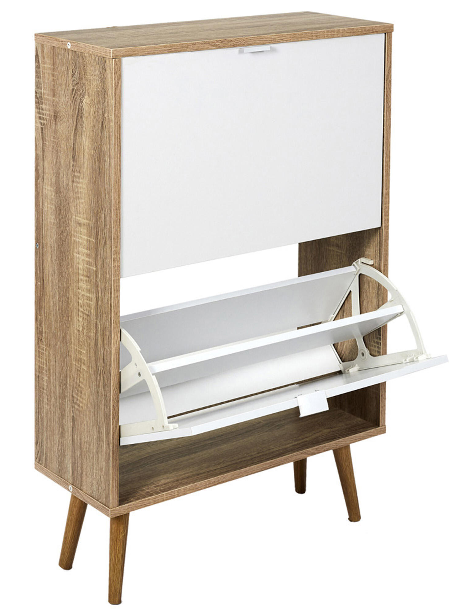 Sapateira 2 gavetas madeira branco 91,5x60x23,5 cm - 10