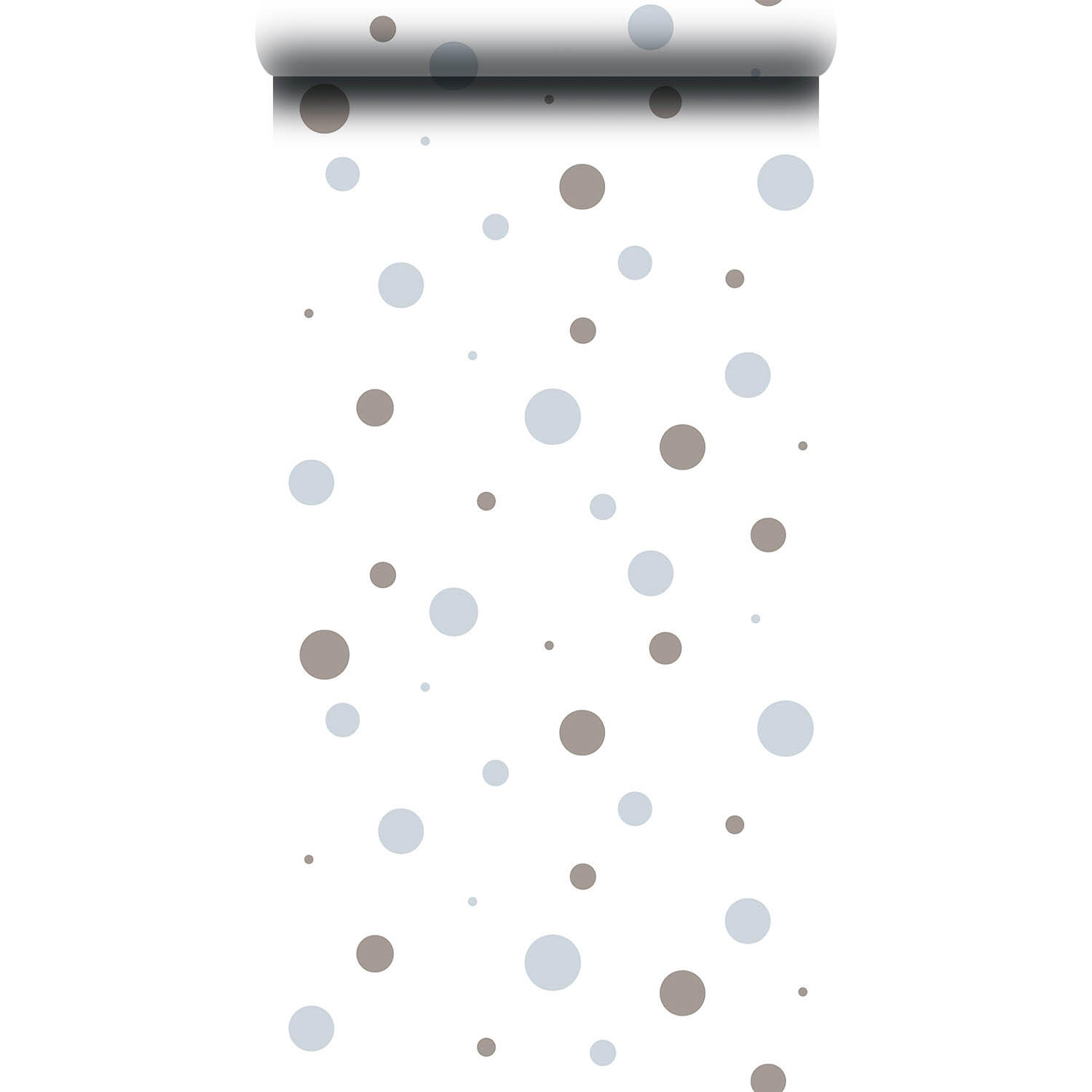 Papier peint intissé Babyland big pois bleu acier - 4