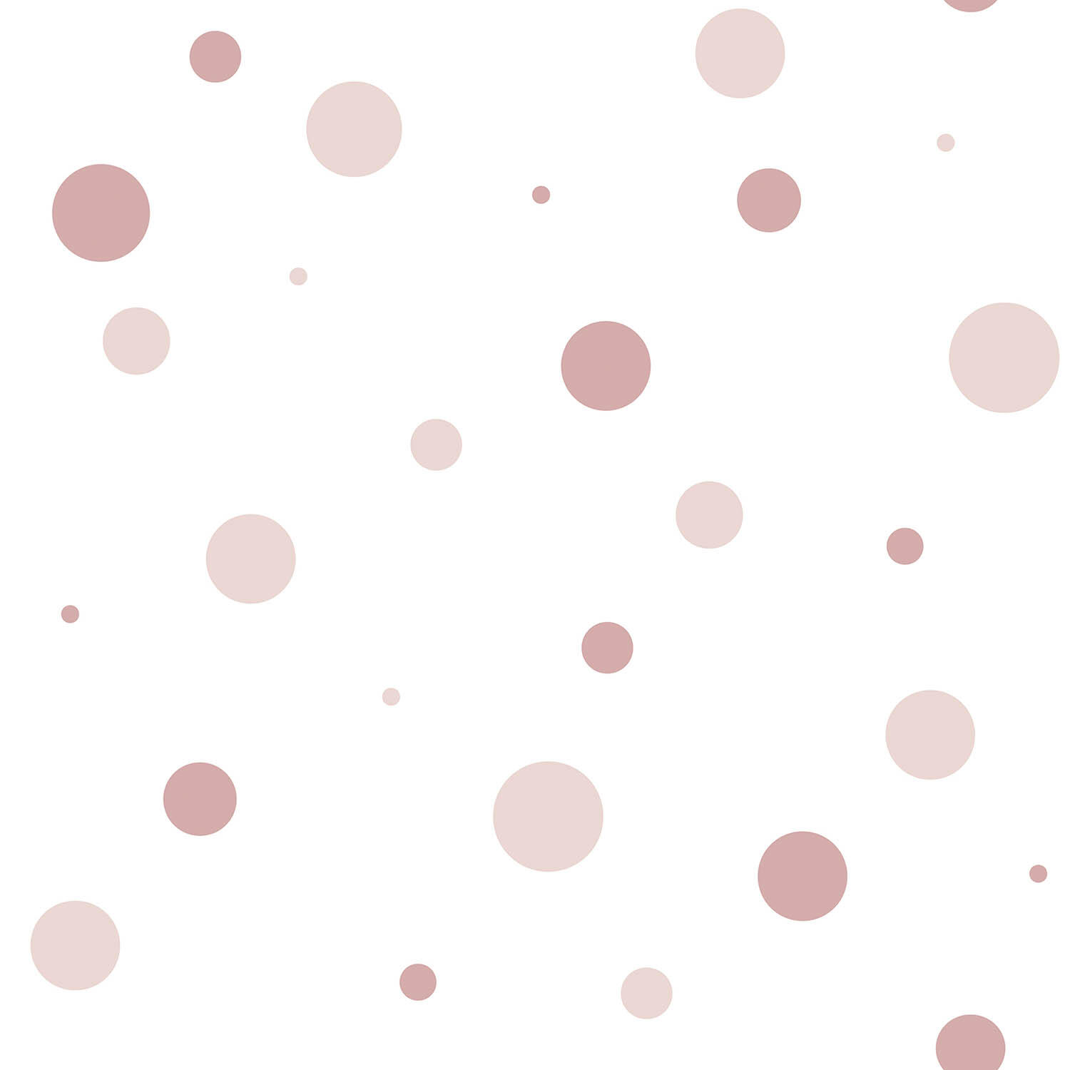 Papier peint intissé Babyland big pois blanc, rose - 3