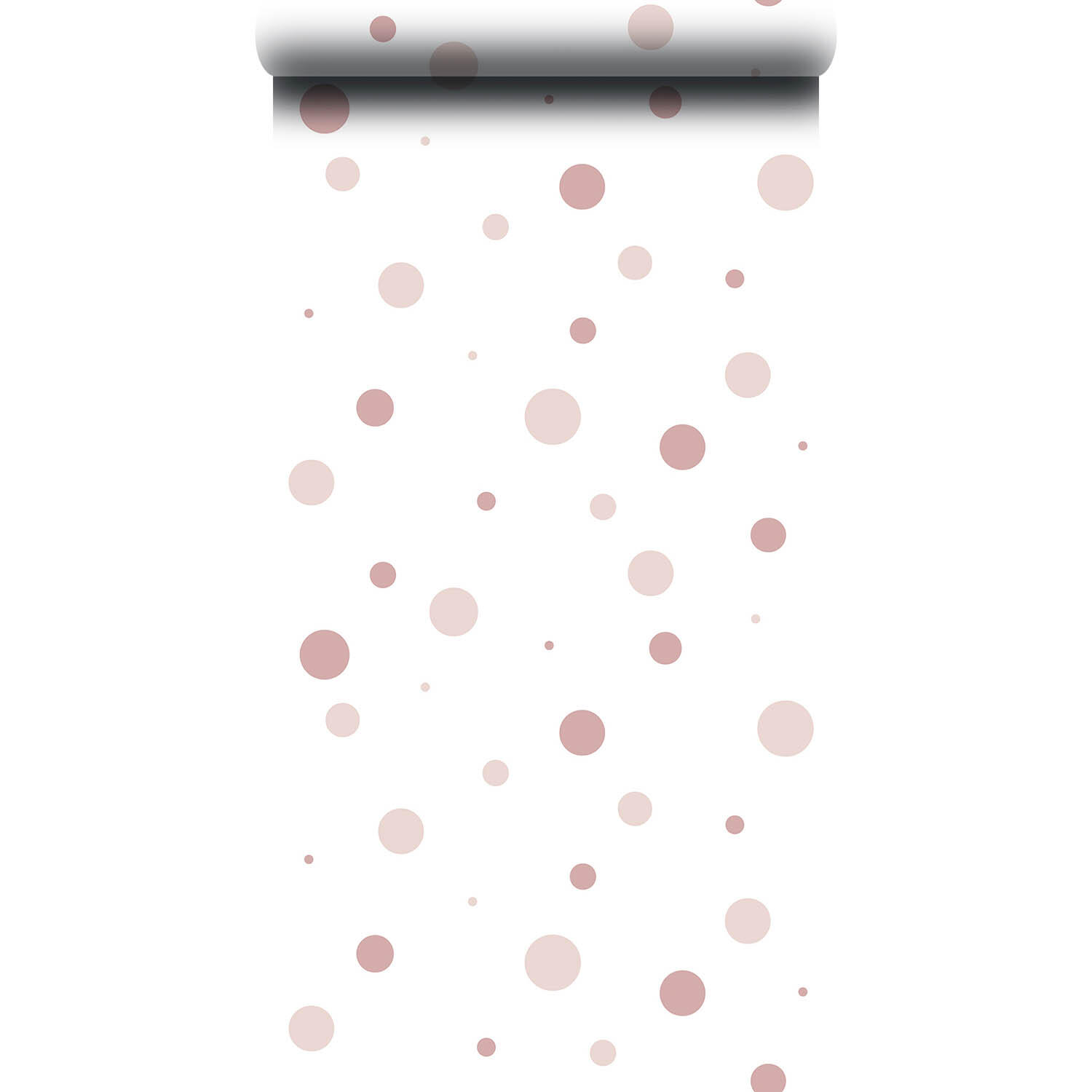 Papier peint intissé Babyland big pois blanc, rose - 4