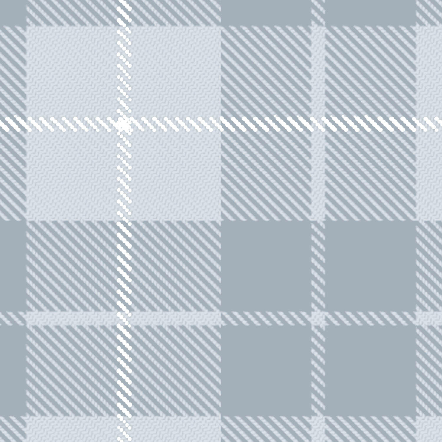 Papier peint intissé Babyland tartan bleu - 4