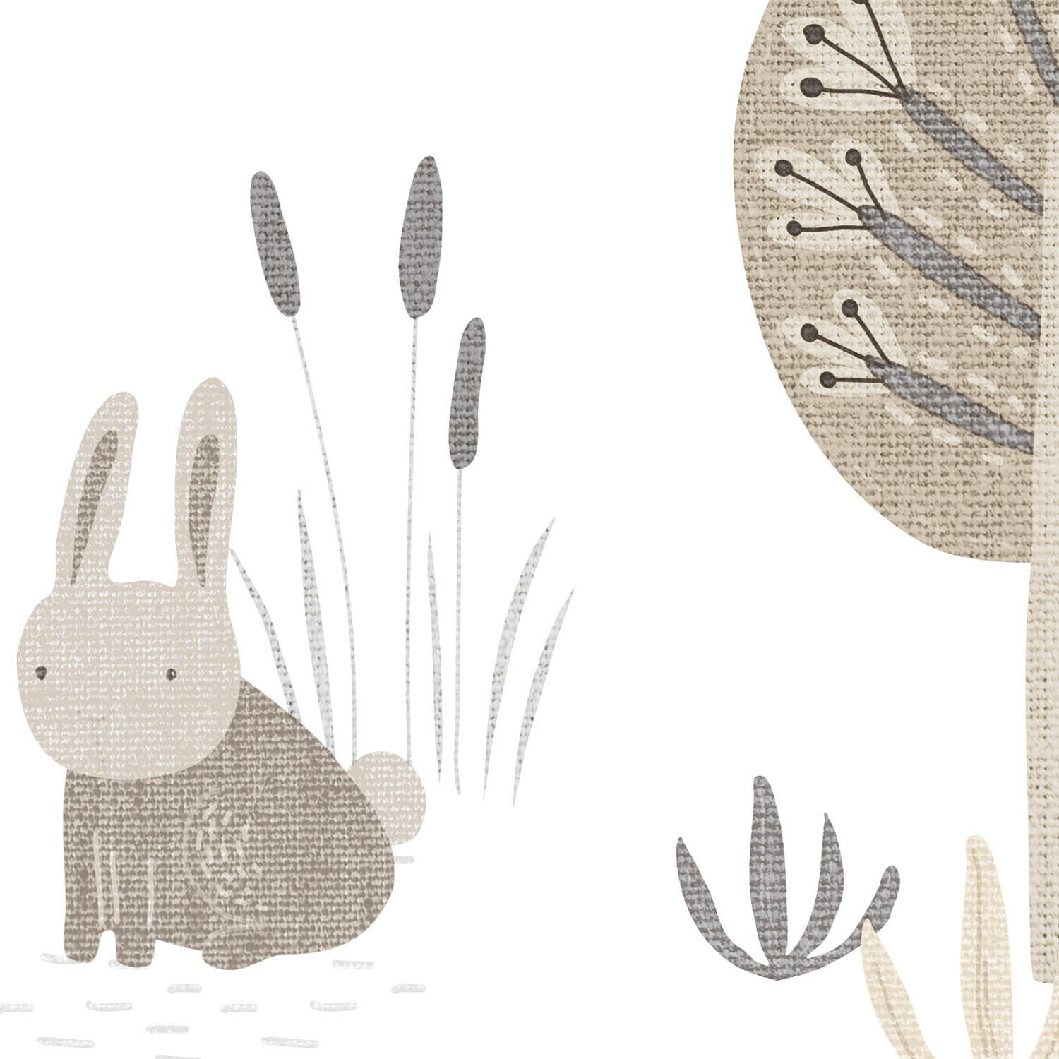 Papier peint intissé Babyland les bois beige - 3