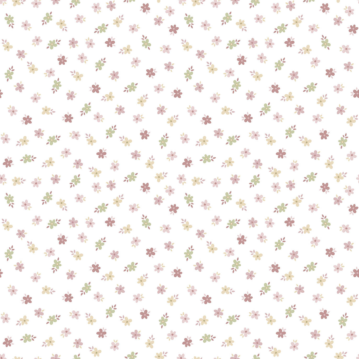 Papier peint intissé Babyland fleurettes rose - 2