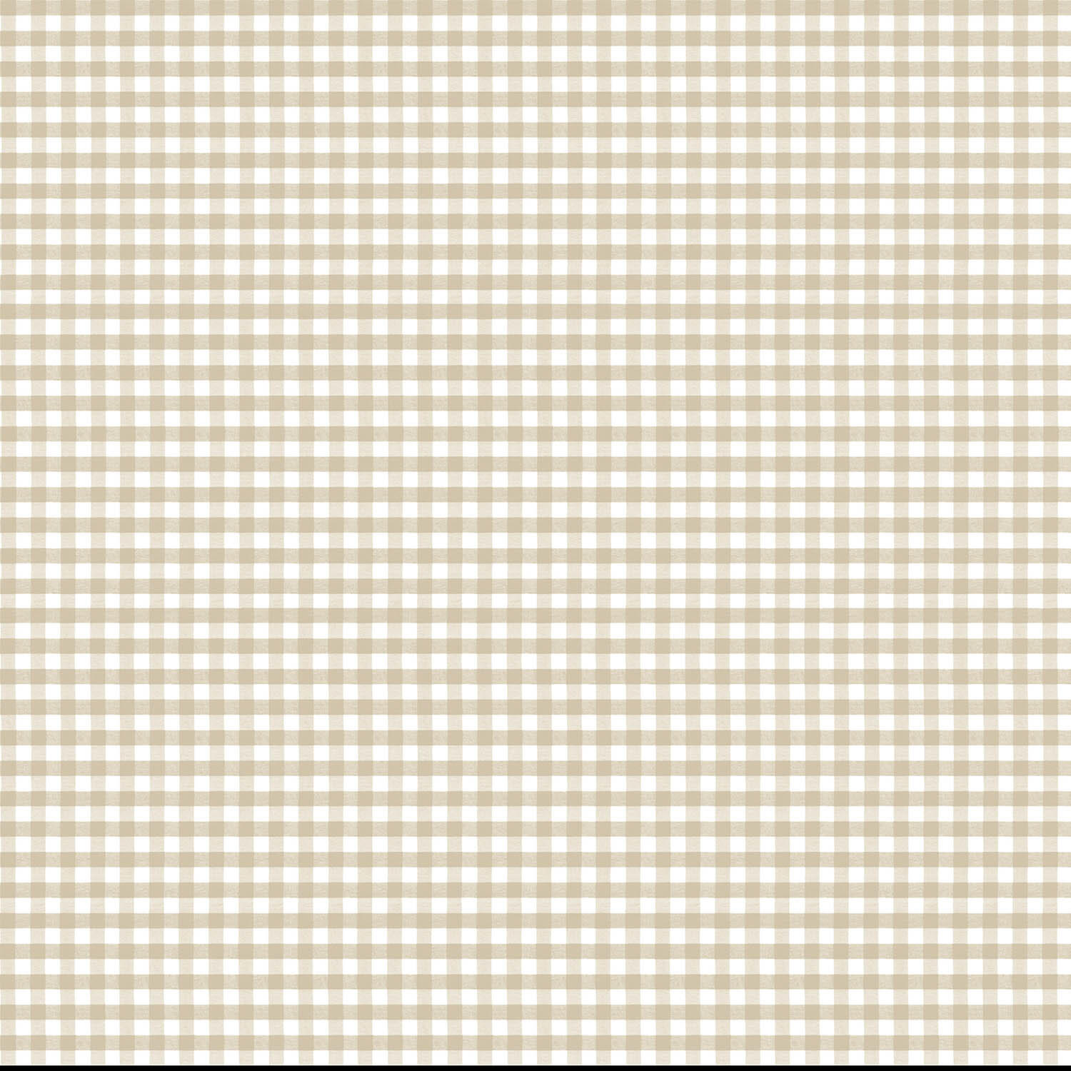 Papier peint intissé Babyland carreaux vichy beige - 2