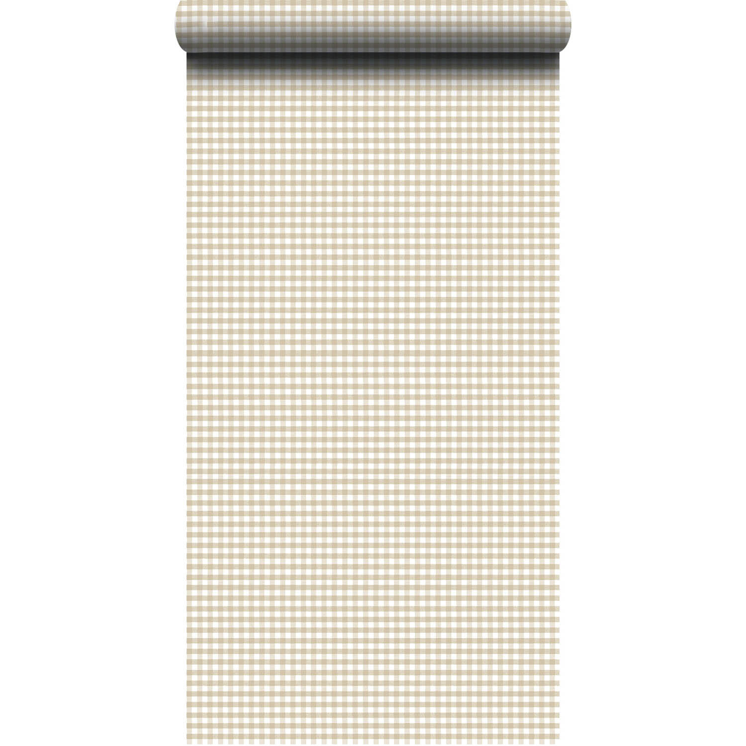 Papier peint intissé Babyland carreaux vichy beige - 4