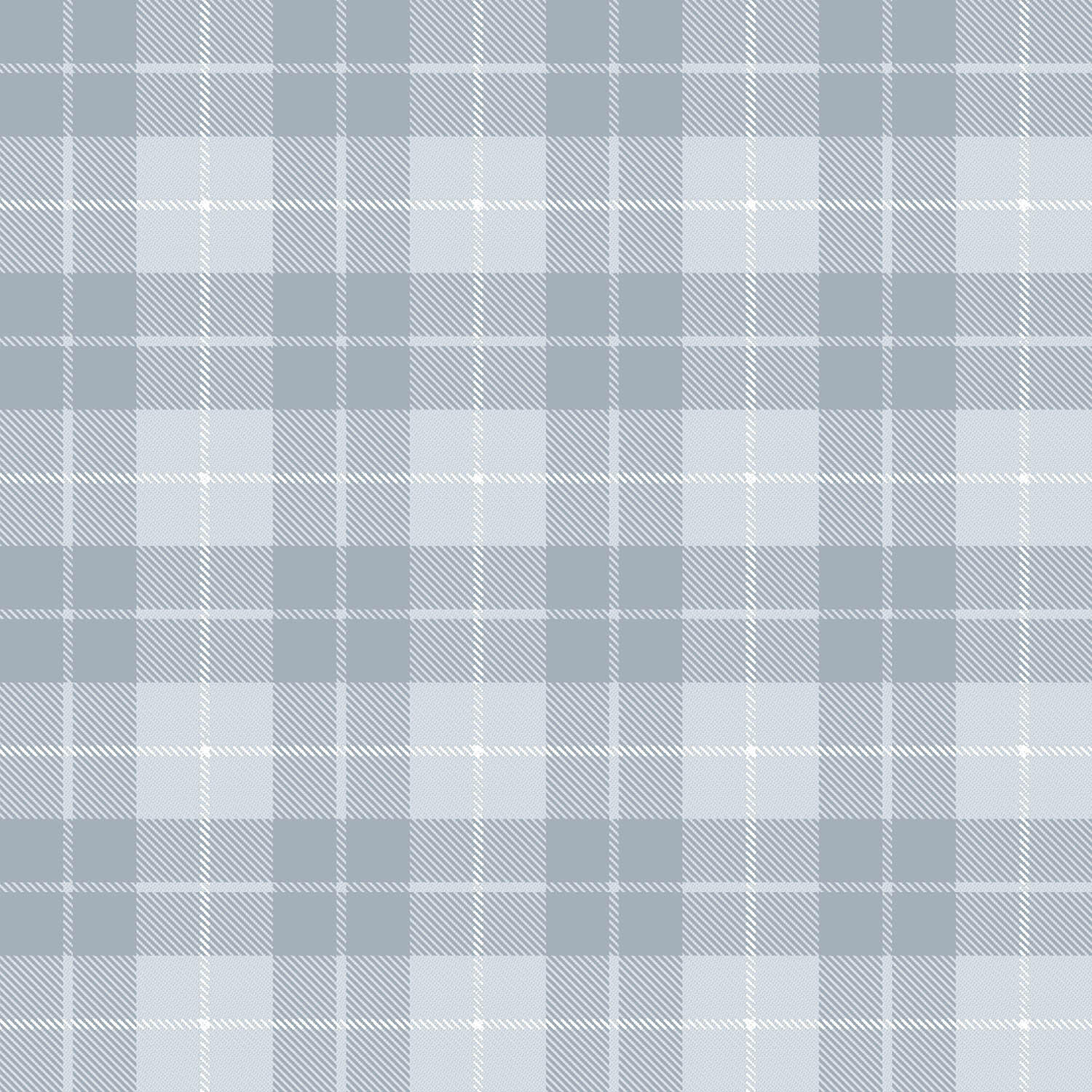 Papier peint intissé Babyland tartan bleu - 3