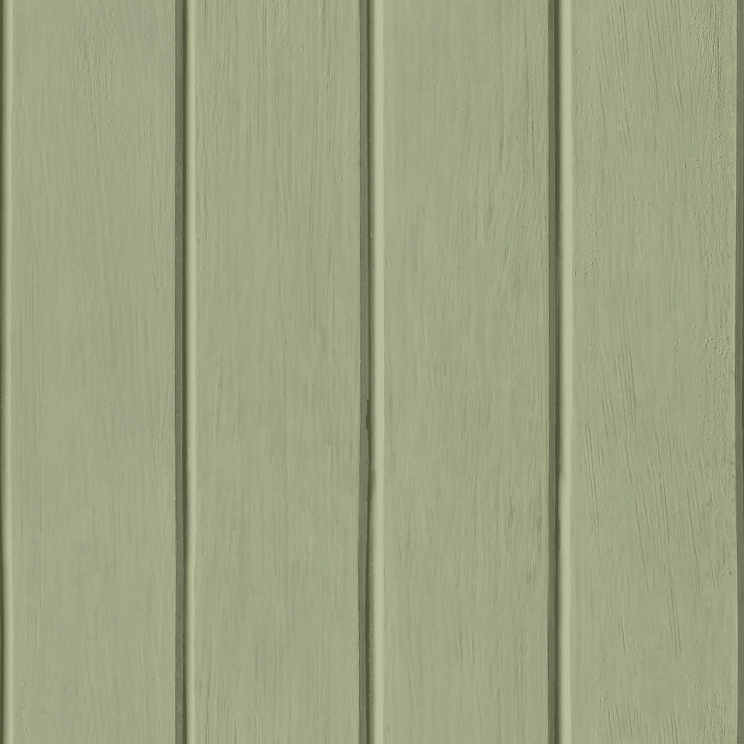 Papier peint intissé Babyland lambris vert - 2